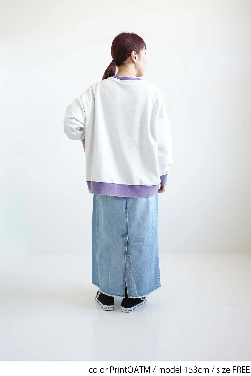 フラワープリント配色裏毛プルオーバー - Image 11