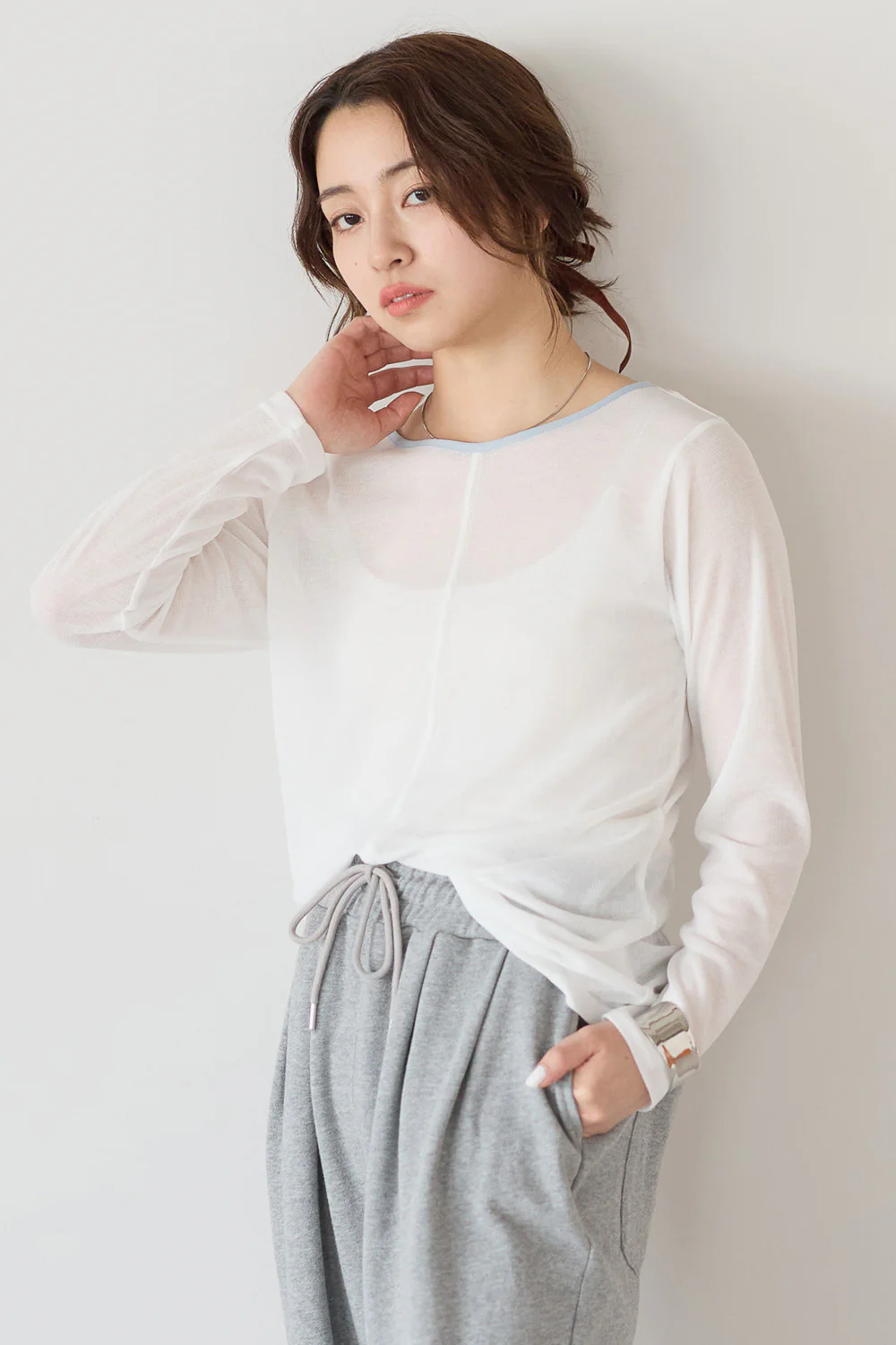 シアーテレコバイカラーロンT - Image 5