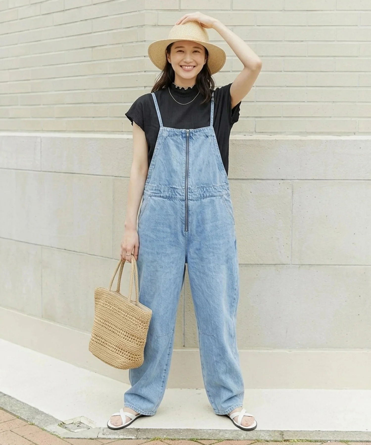 【接触冷感】衿シャーリングフレンチTシャツ - Image 6