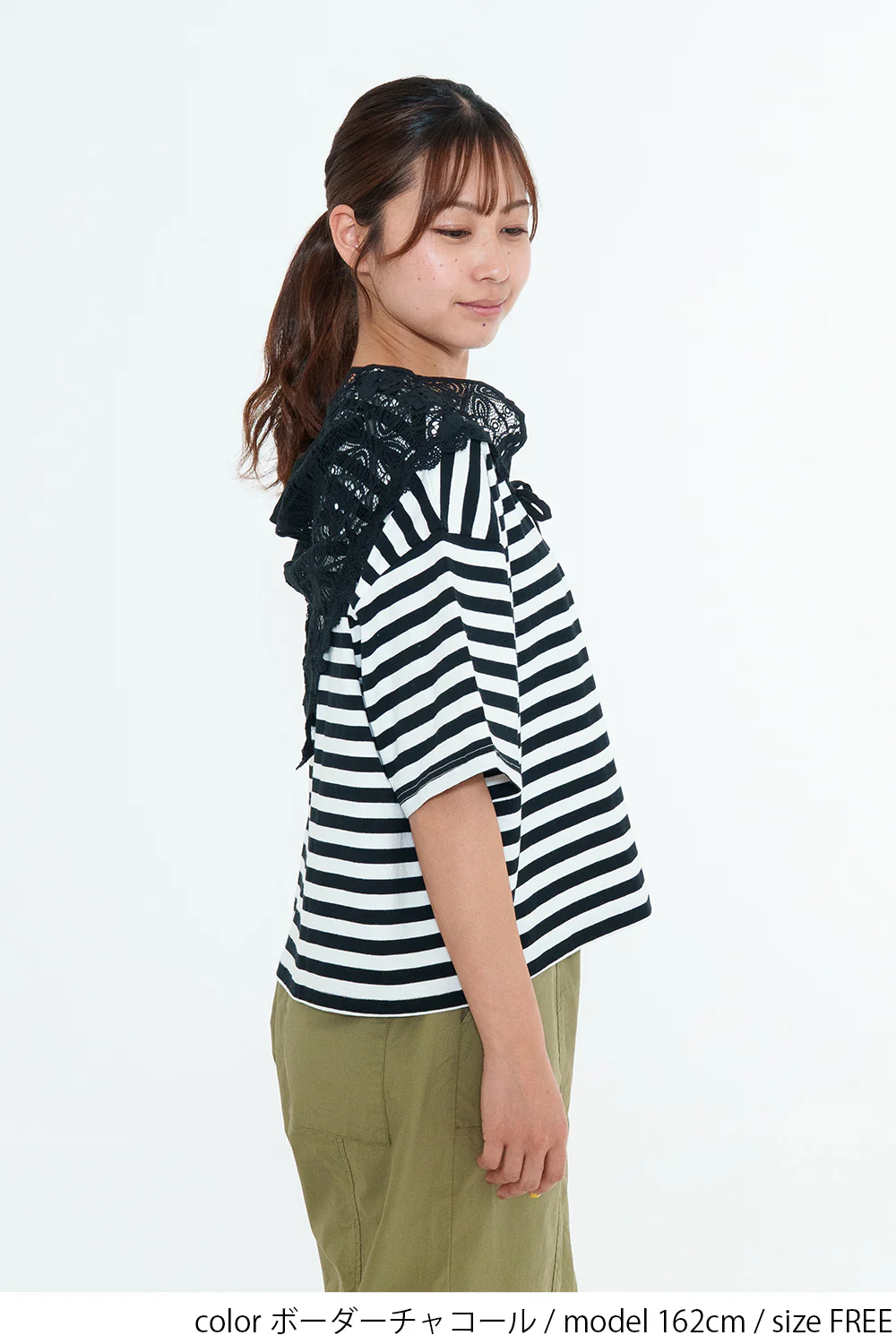 レーススカーフ付Tシャツ - Image 8