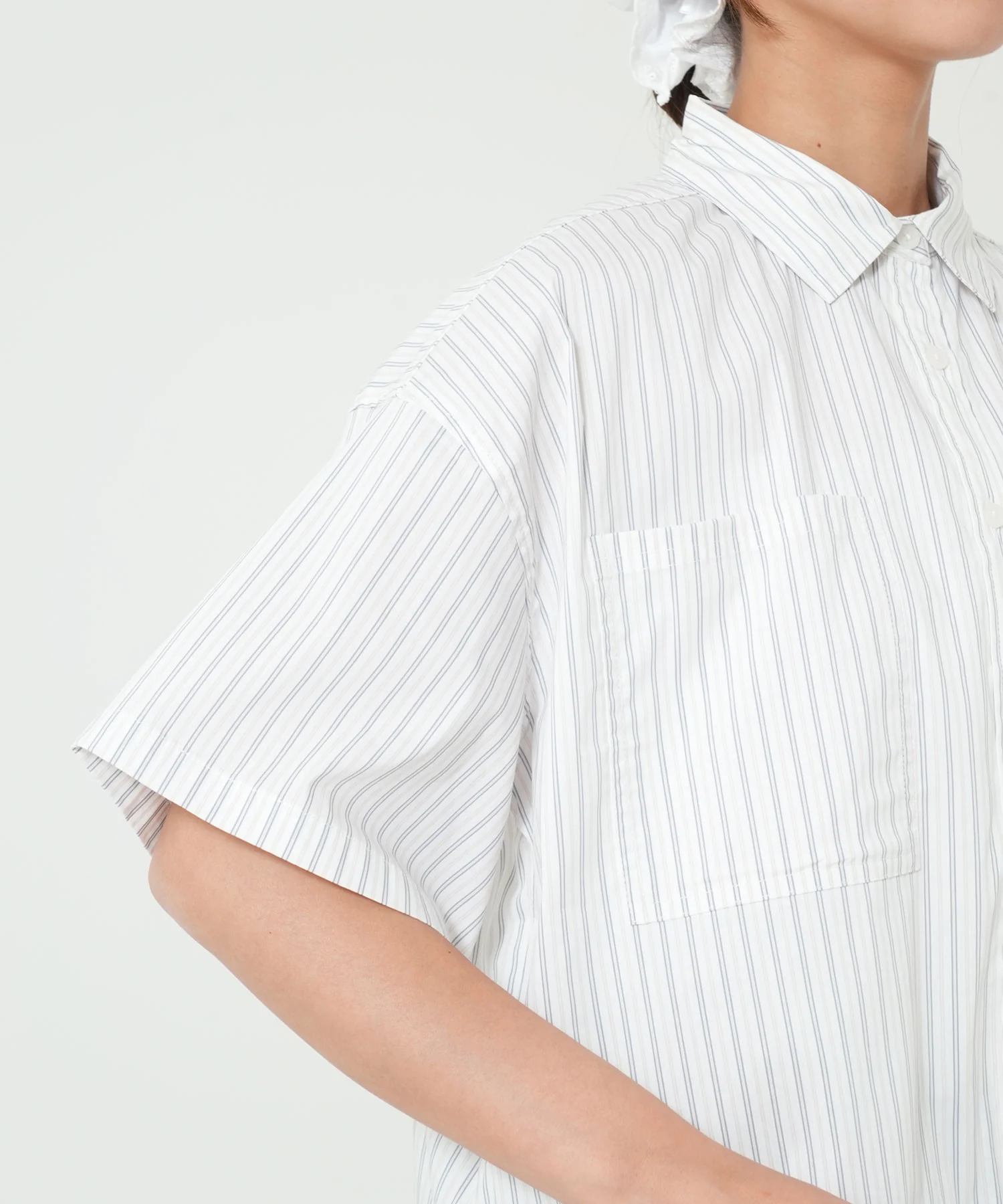 マルチストライプドロストクロップドシャツ - Image 17