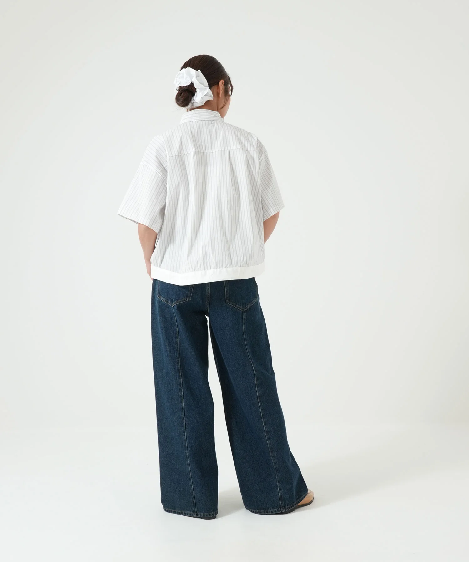 マルチストライプドロストクロップドシャツ - Image 5