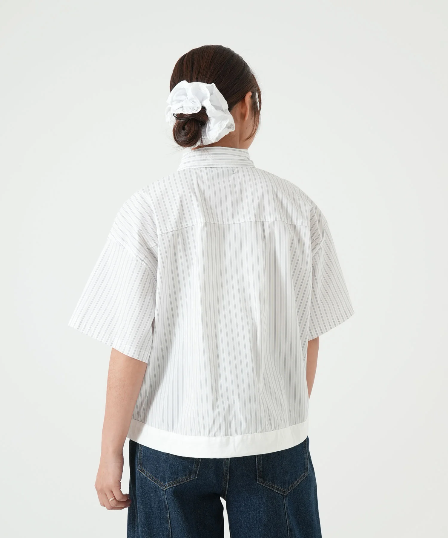マルチストライプドロストクロップドシャツ - Image 8