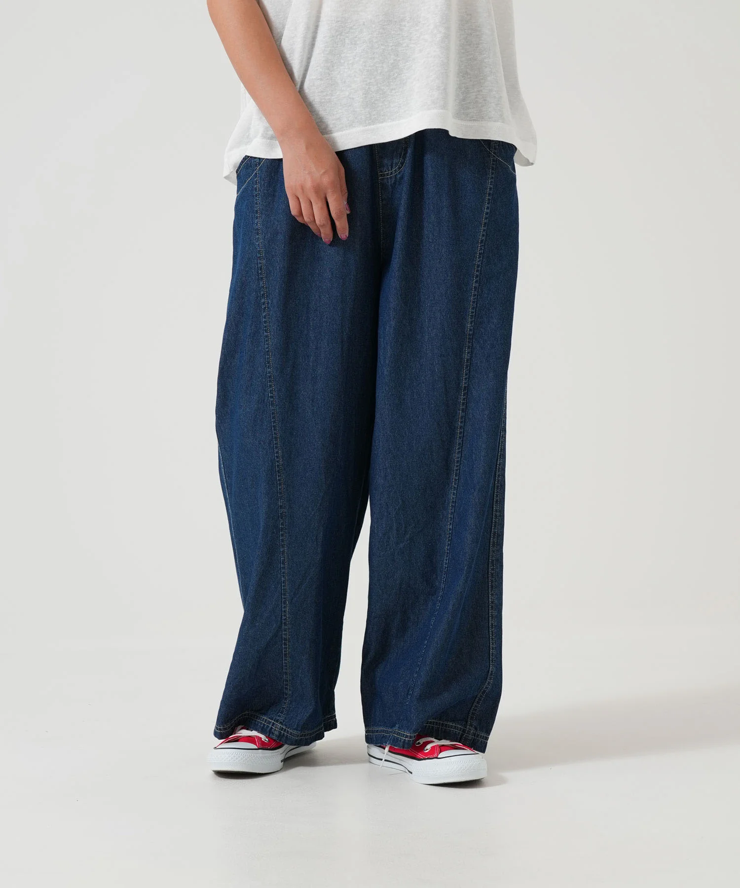 ワイドイージーデニムパンツ - Image 2