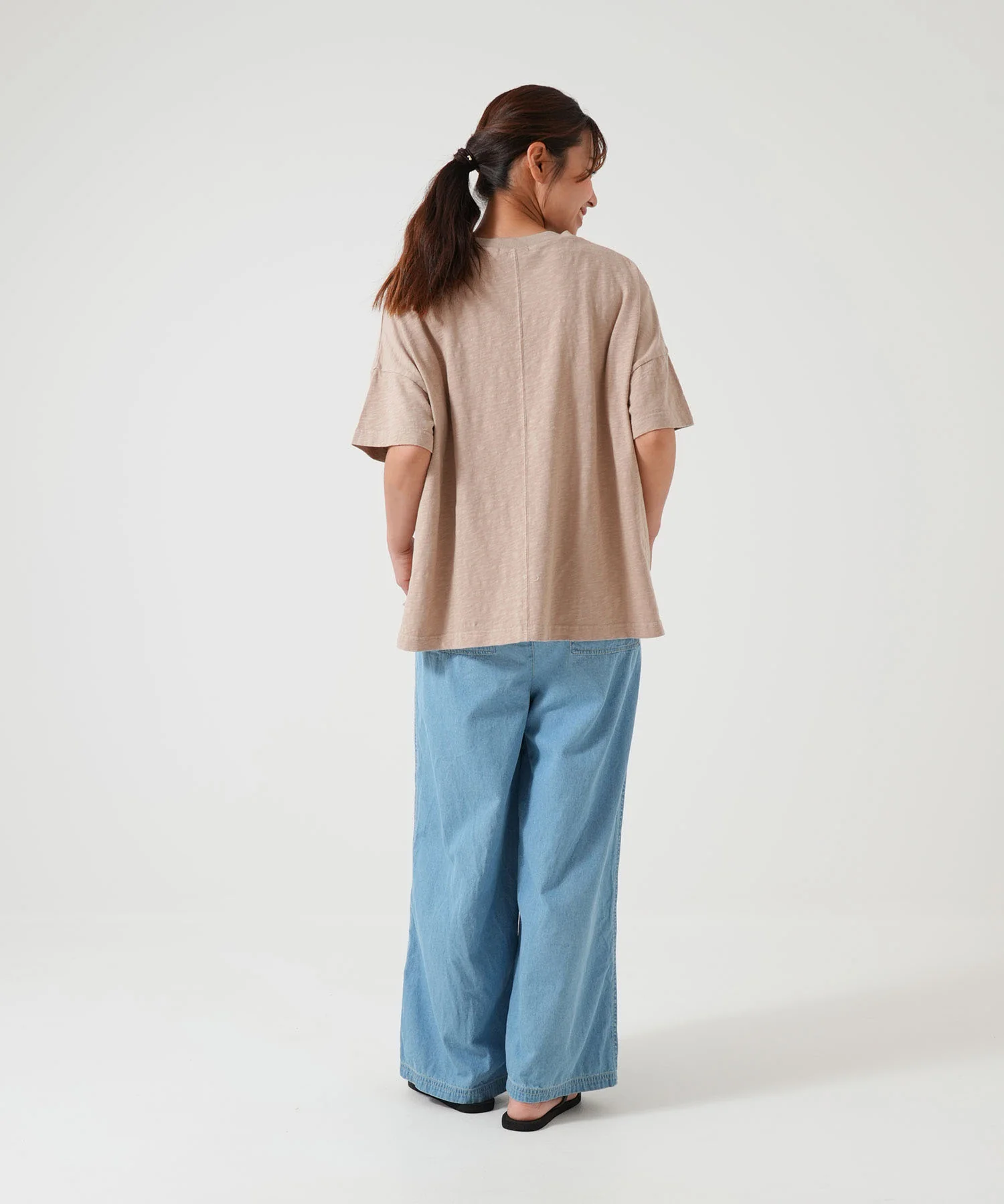 ワイドイージーデニムパンツ - Image 5