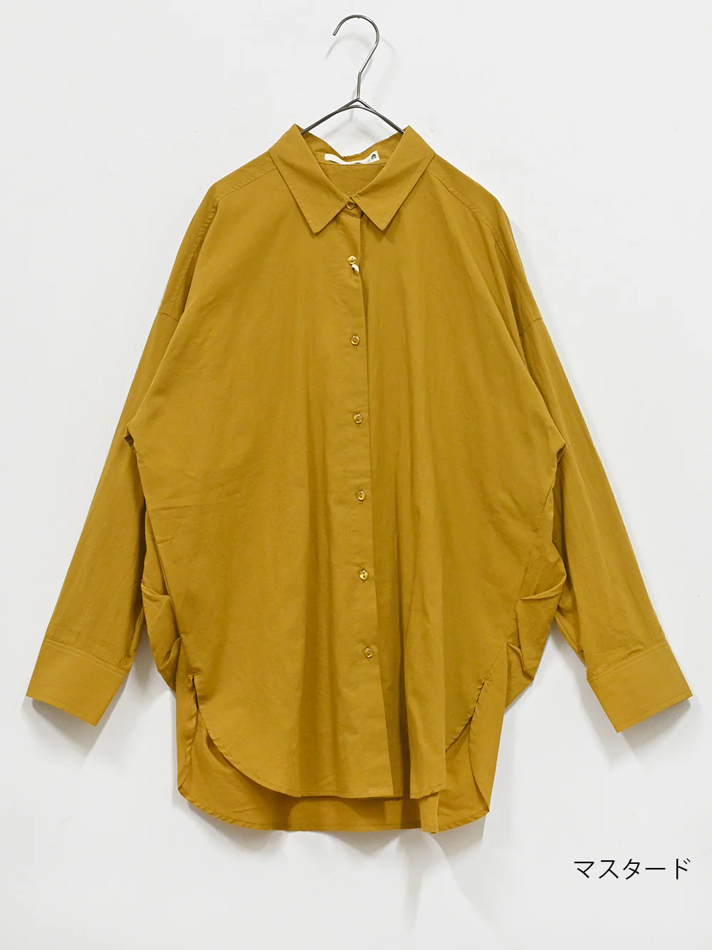 cottonウオッシュ袖タックBIGシャツ - Image 30