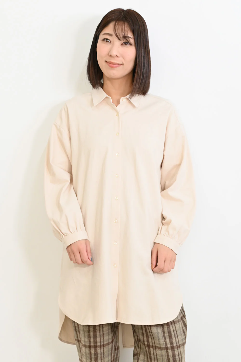 ソフト綿起毛バックスリットチュニック - Image 12