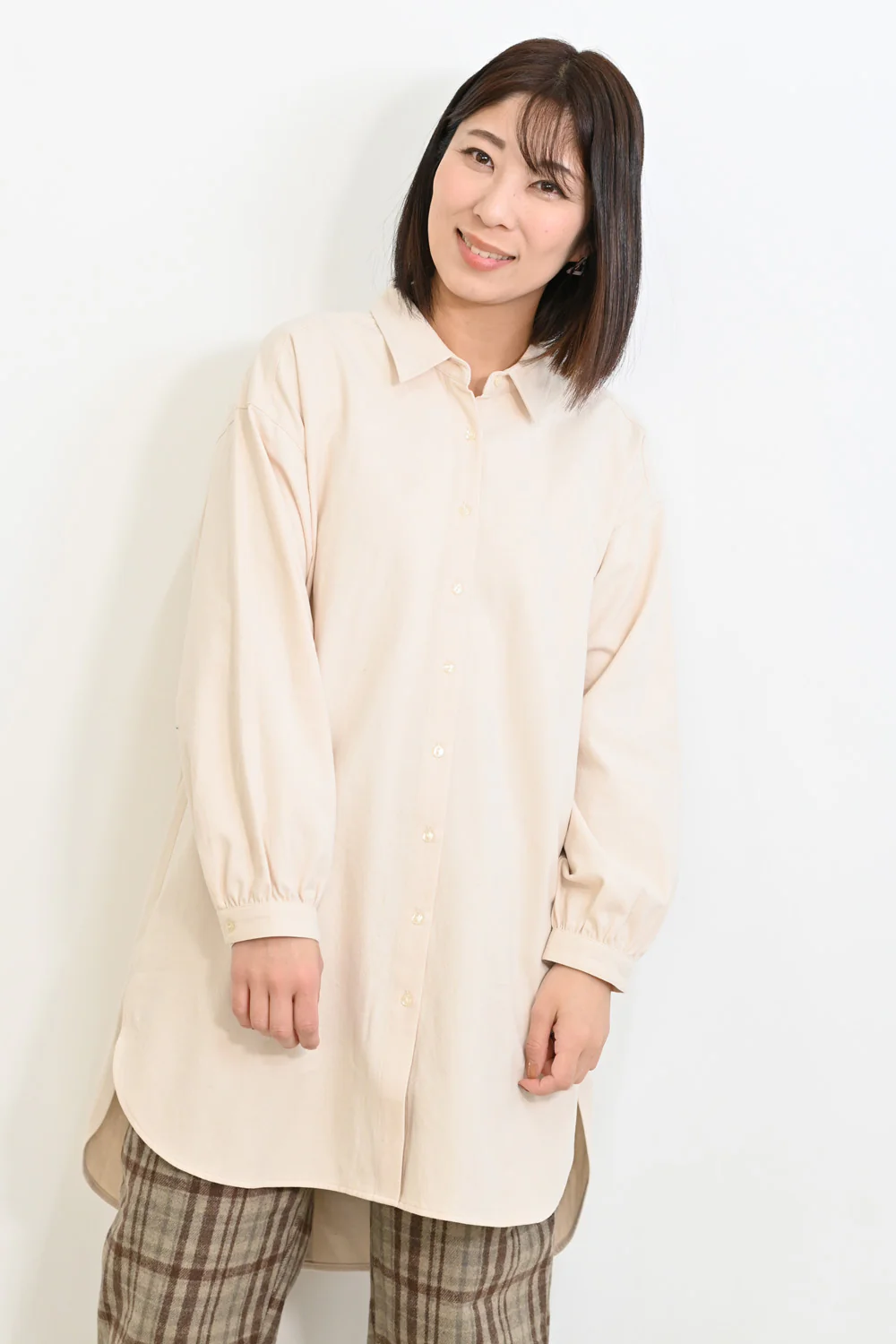 ソフト綿起毛バックスリットチュニック - Image 13