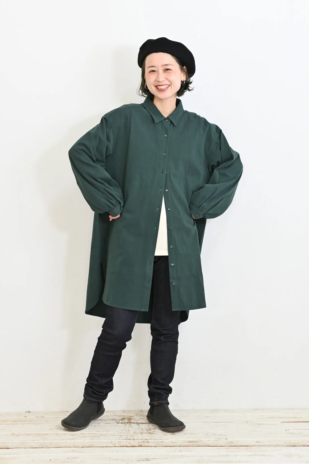 ソフト綿起毛バックスリットチュニック - Image 25