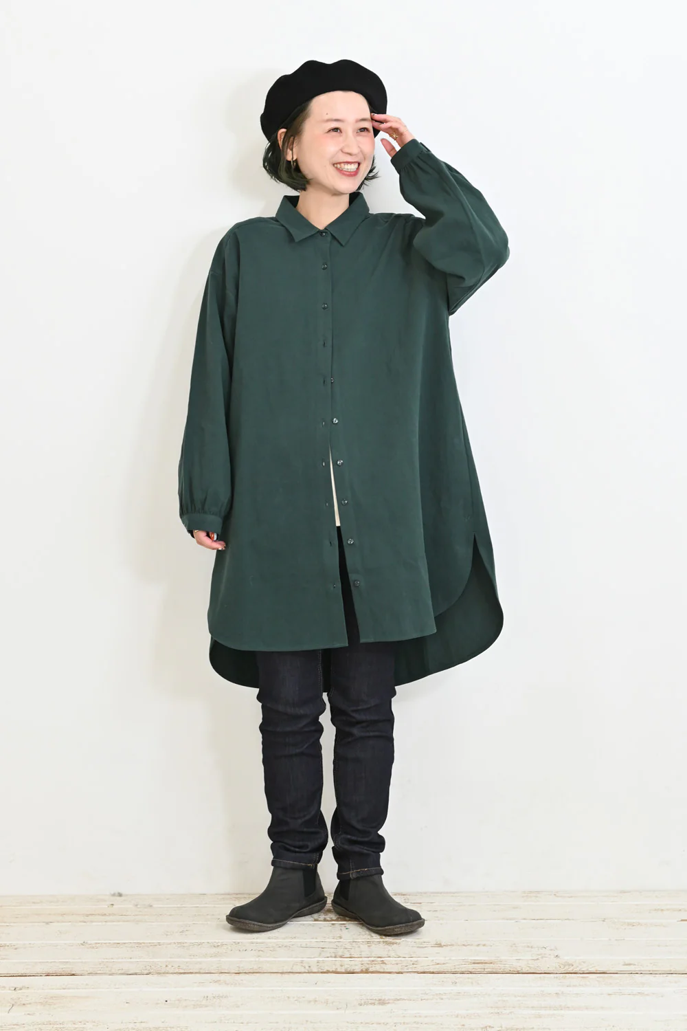 ソフト綿起毛バックスリットチュニック - Image 27