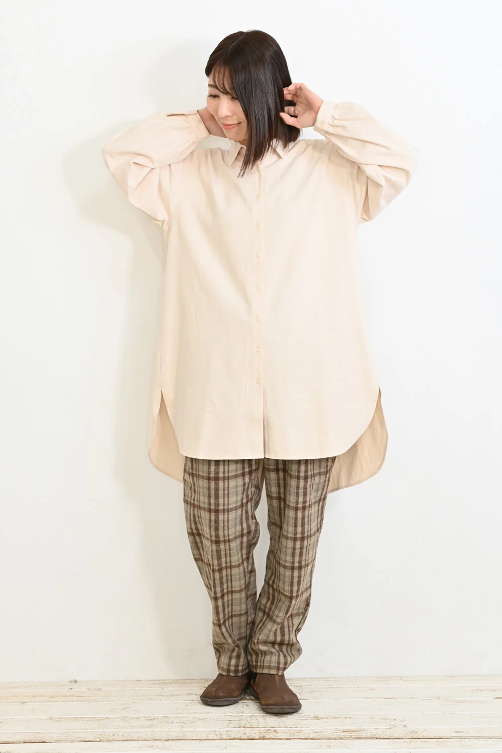 ソフト綿起毛バックスリットチュニック - Image 5