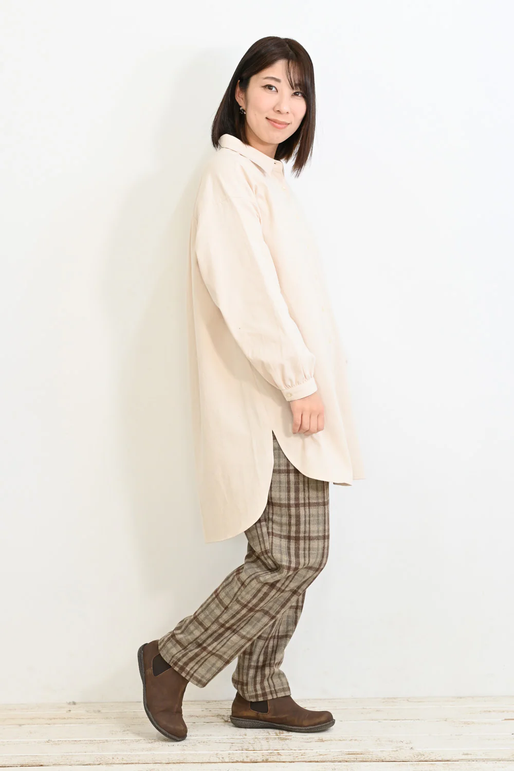 ソフト綿起毛バックスリットチュニック - Image 6