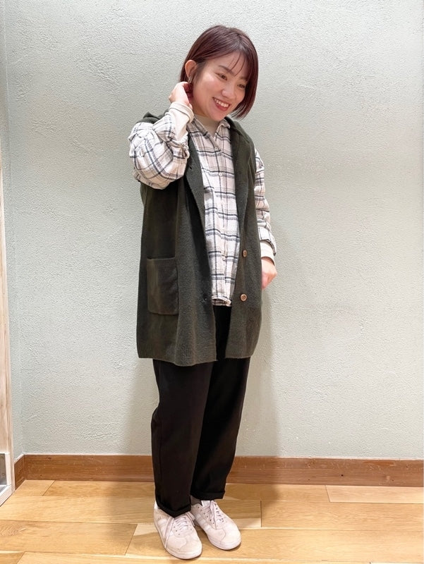 ヘリンボン起毛BIGシャツ - Image 59