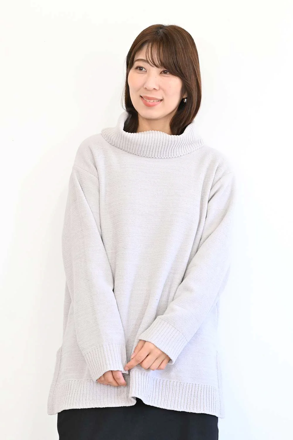 モールニットタートルチュニック - Image 4