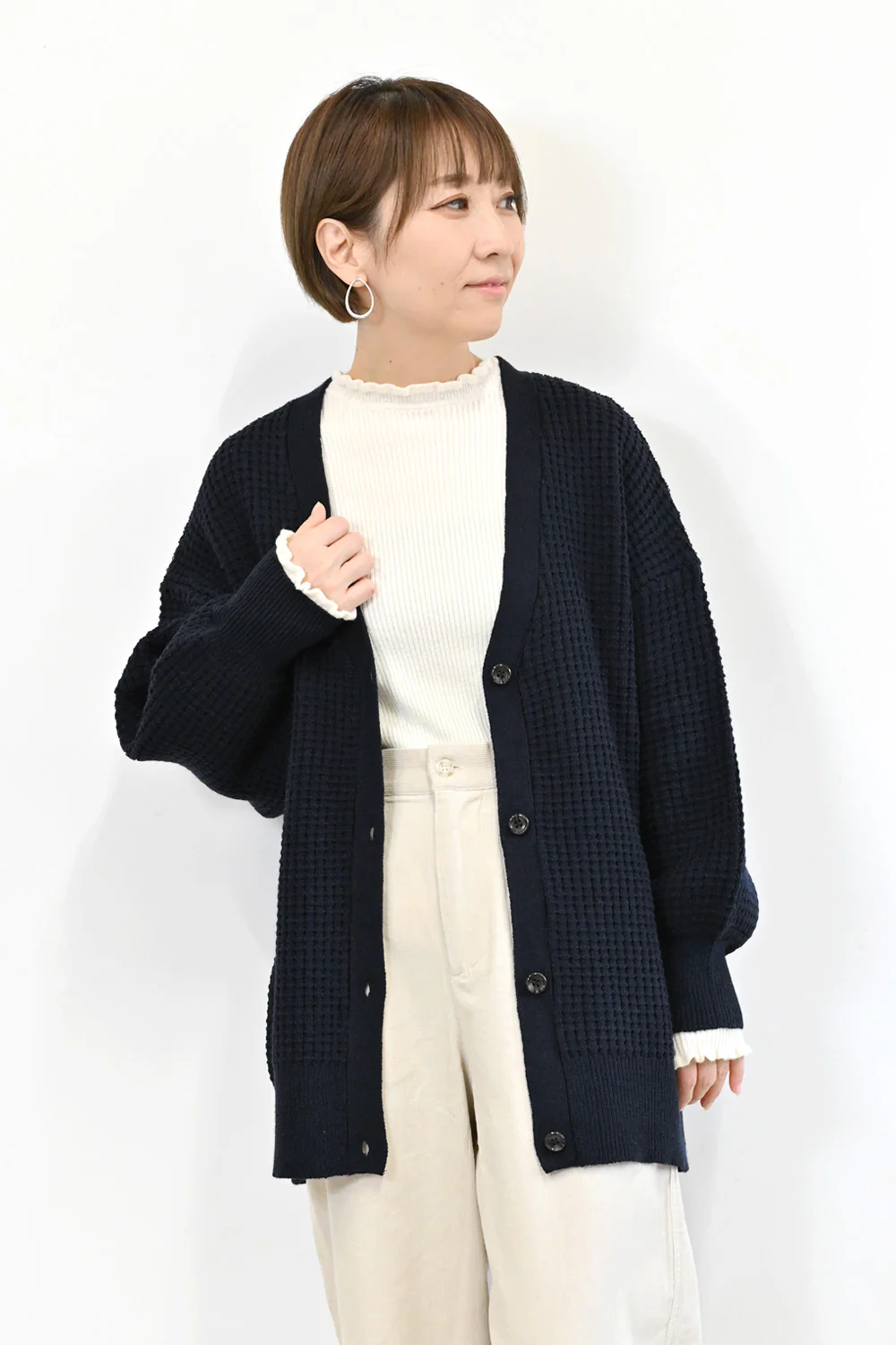 ワッフルニットカーディガン - Image 5
