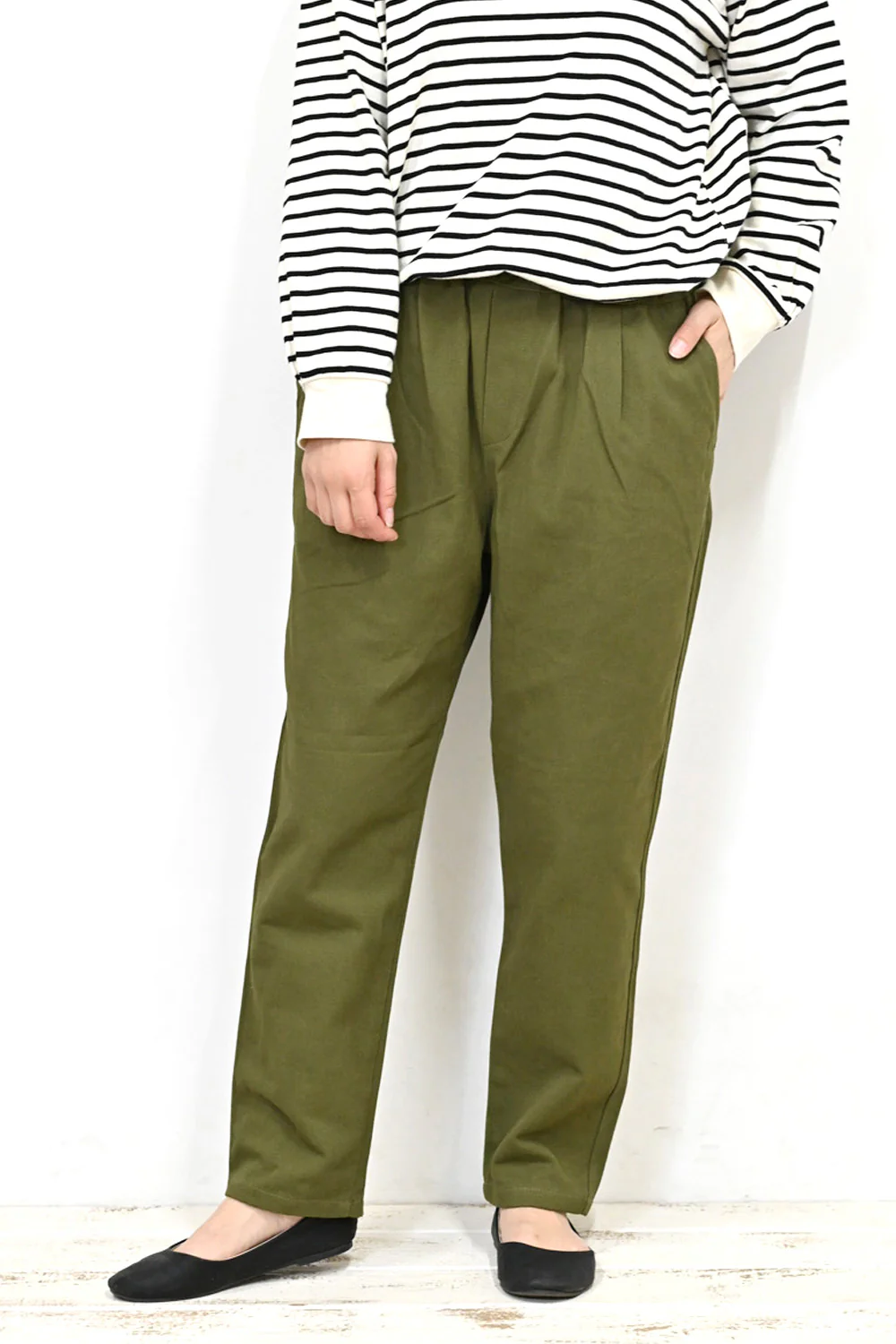 綿ツイルタックパンツ - Image 2