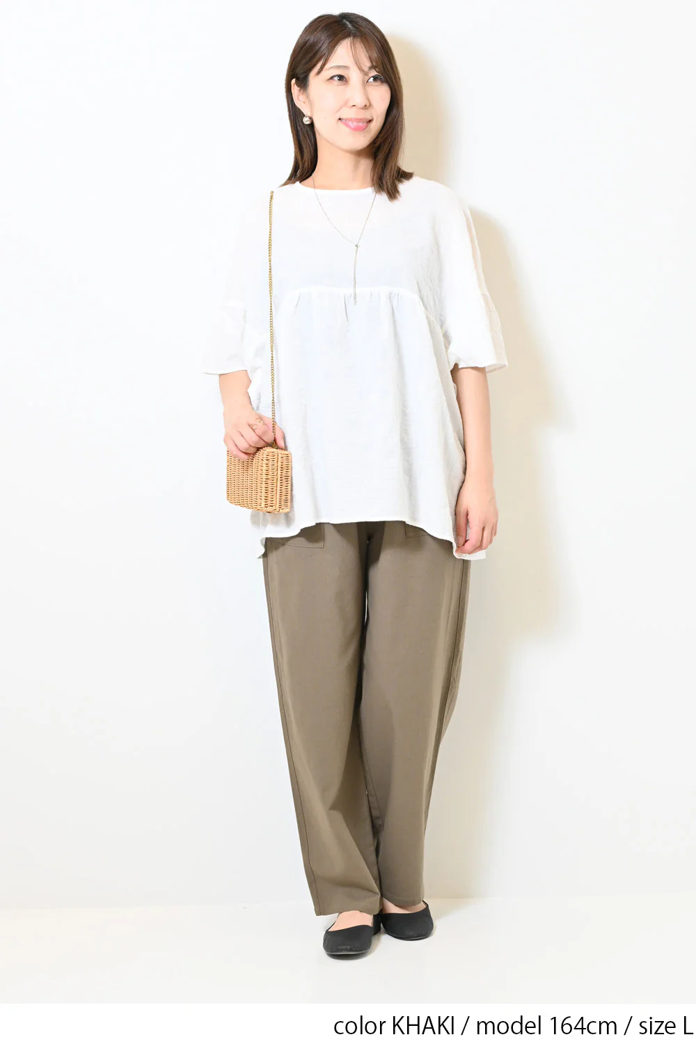 麻ブレンドベイカーテーパードパンツ - Image 12