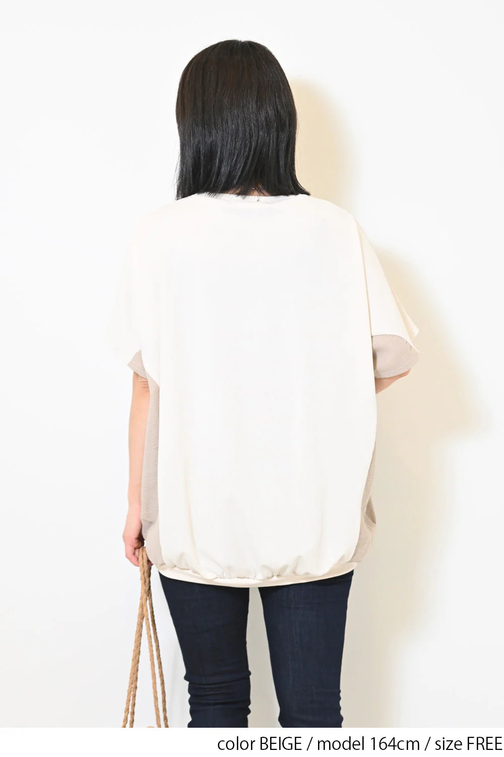 ≪OUTLET SALE≫布帛切替バックバルーンプルオーバー - Image 16