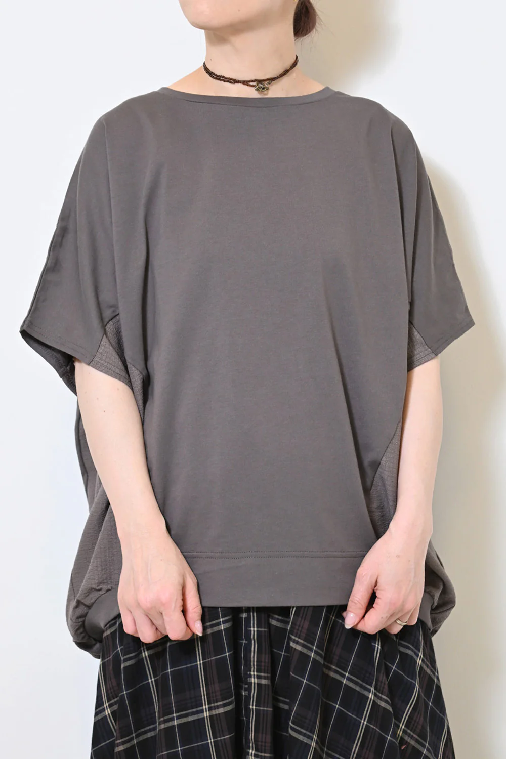 ≪OUTLET SALE≫布帛切替バックバルーンプルオーバー - Image 4