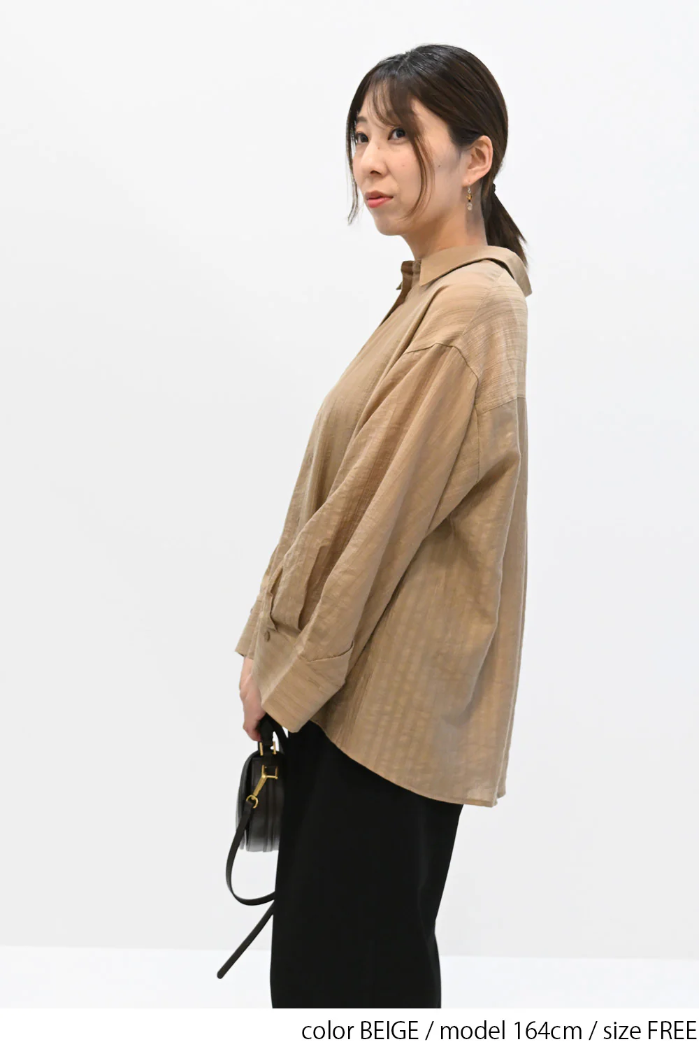 シアーストライプワイドスリーブシャツ - Image 14