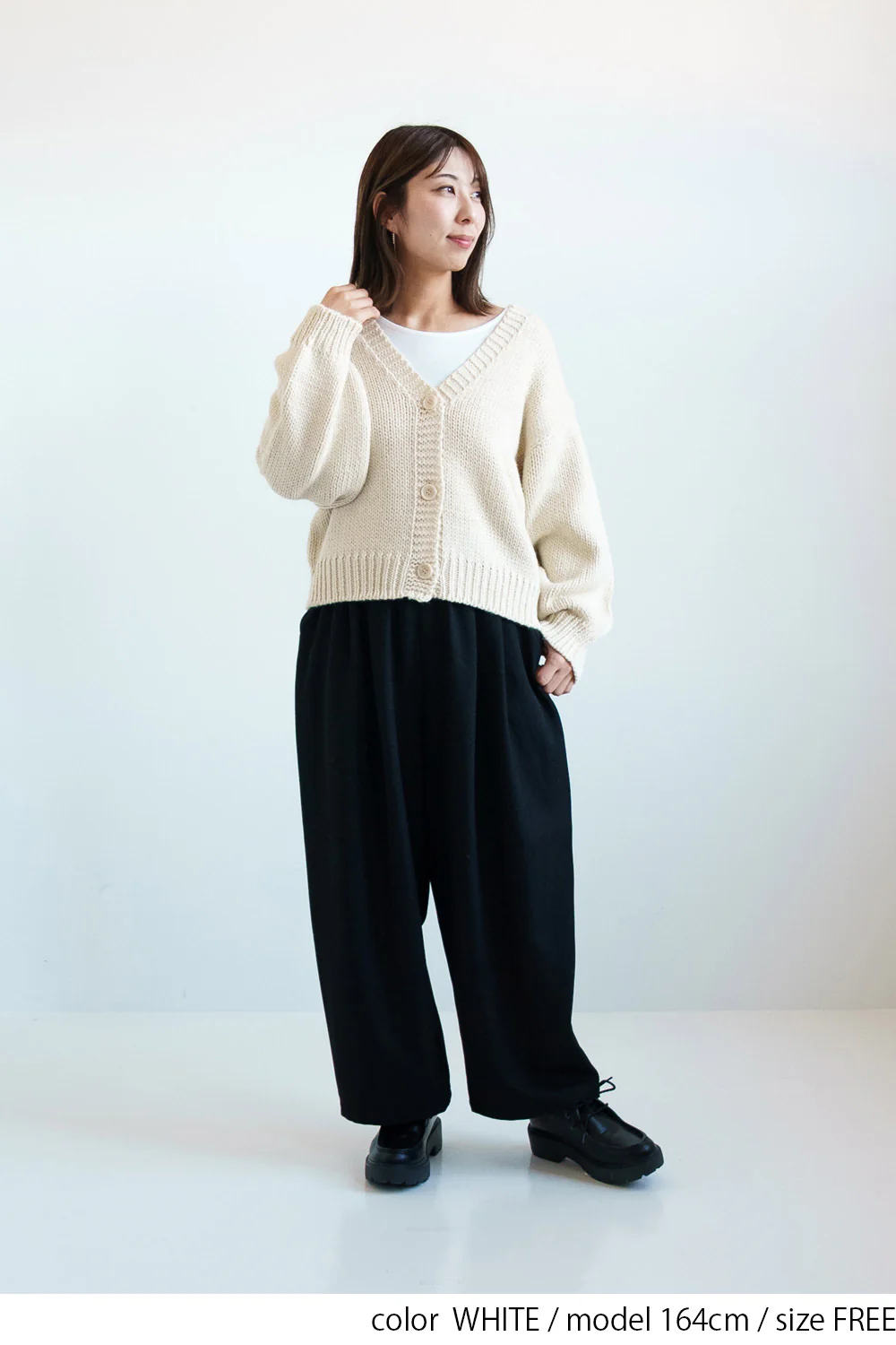 ロービングニットVネックカーデ - Image 4