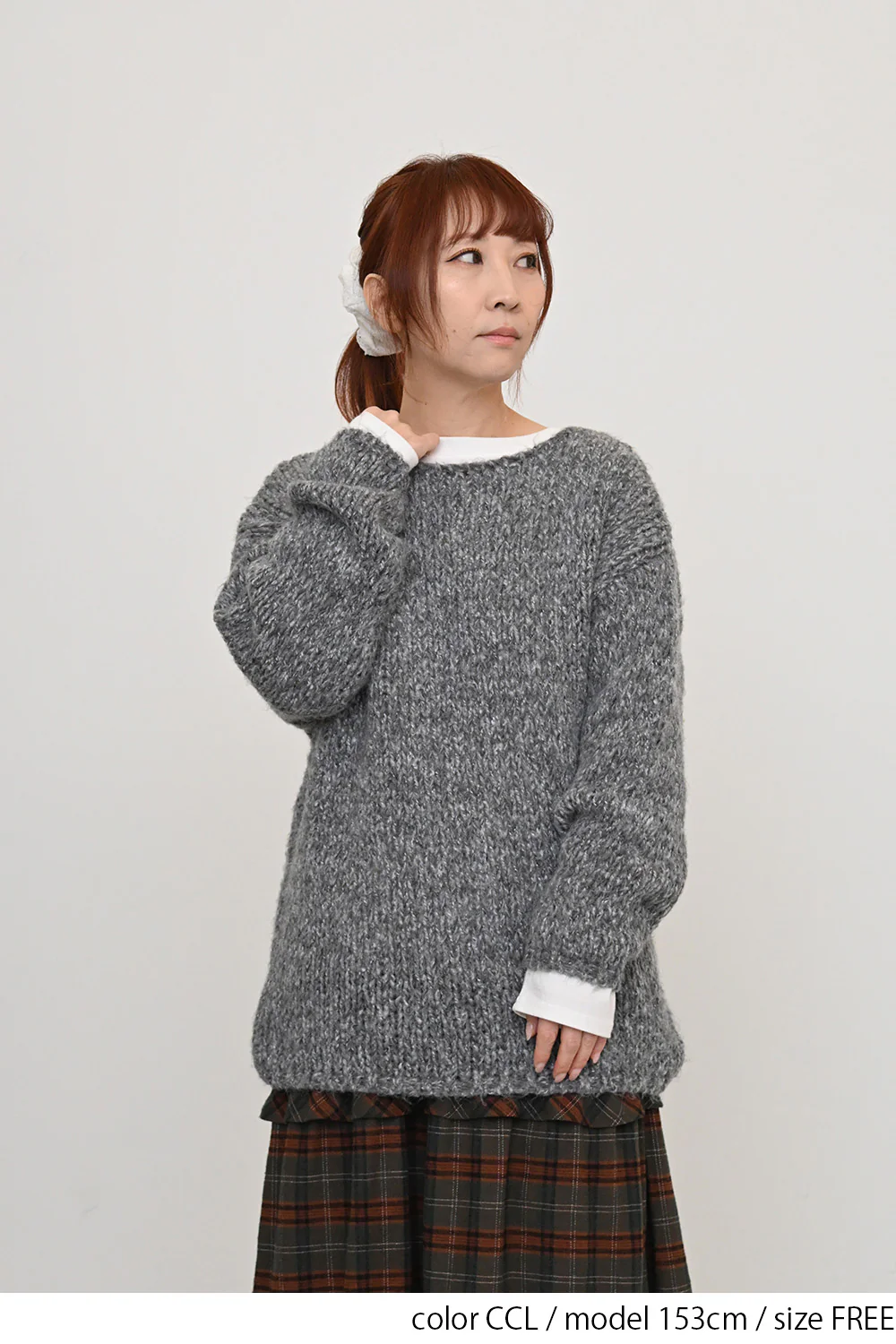 ざっくりミックスニットプルオーバー - Image 14