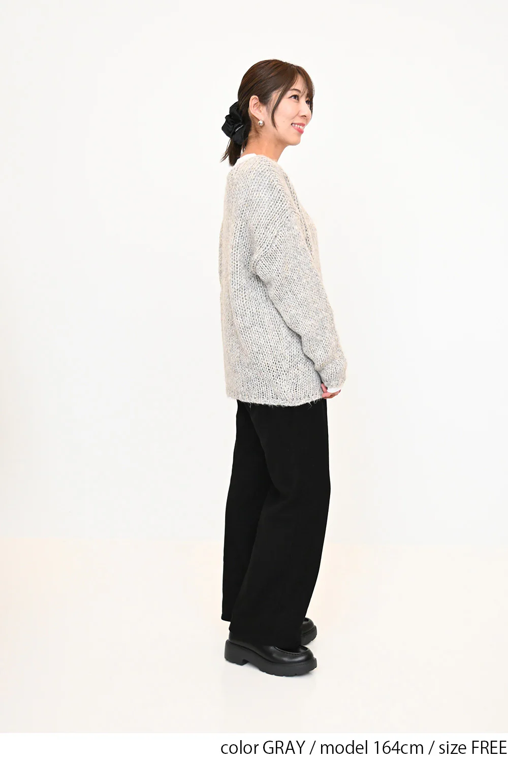 ざっくりミックスニットプルオーバー - Image 6