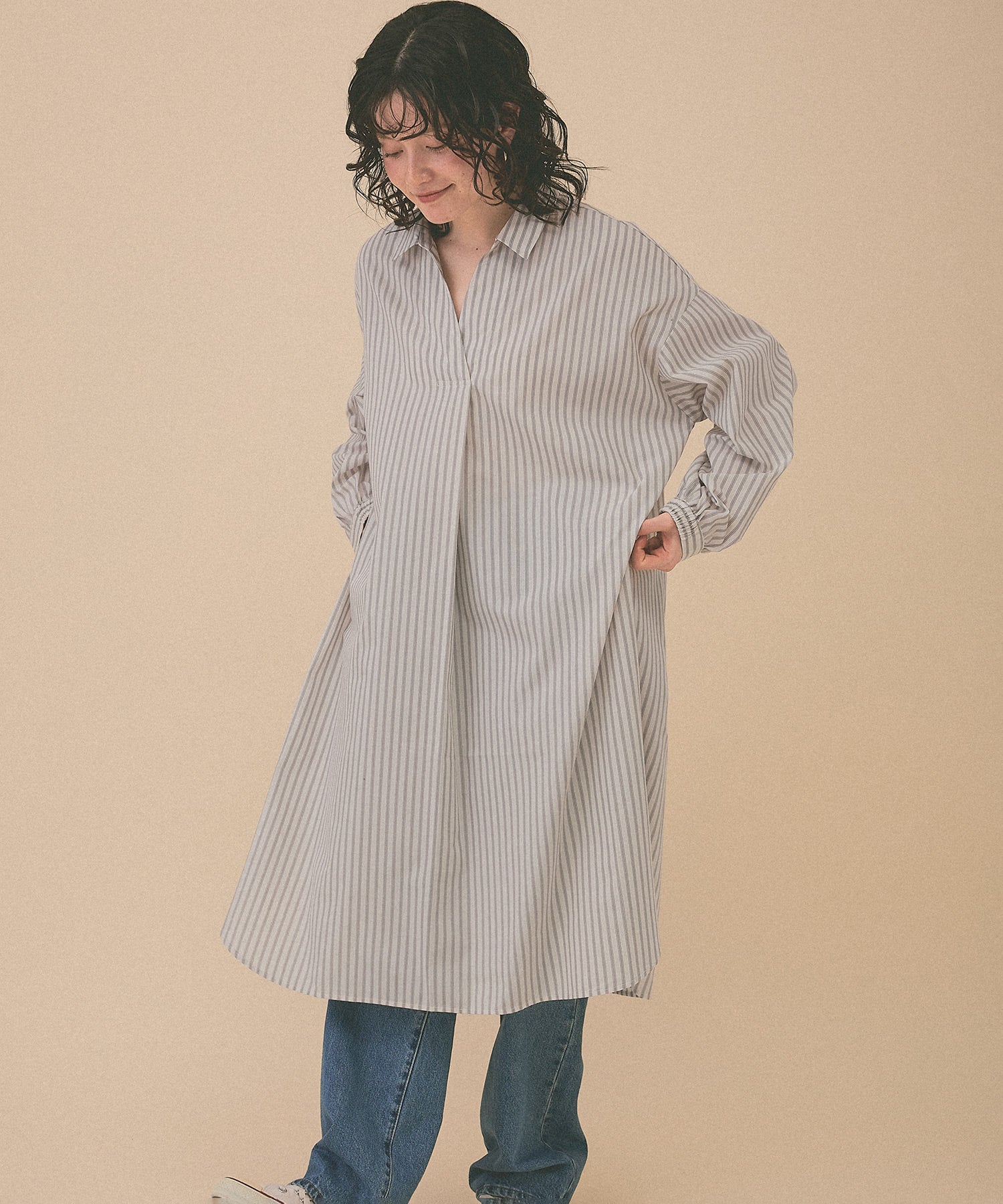 スキッパーシャツワンピース - Image 3