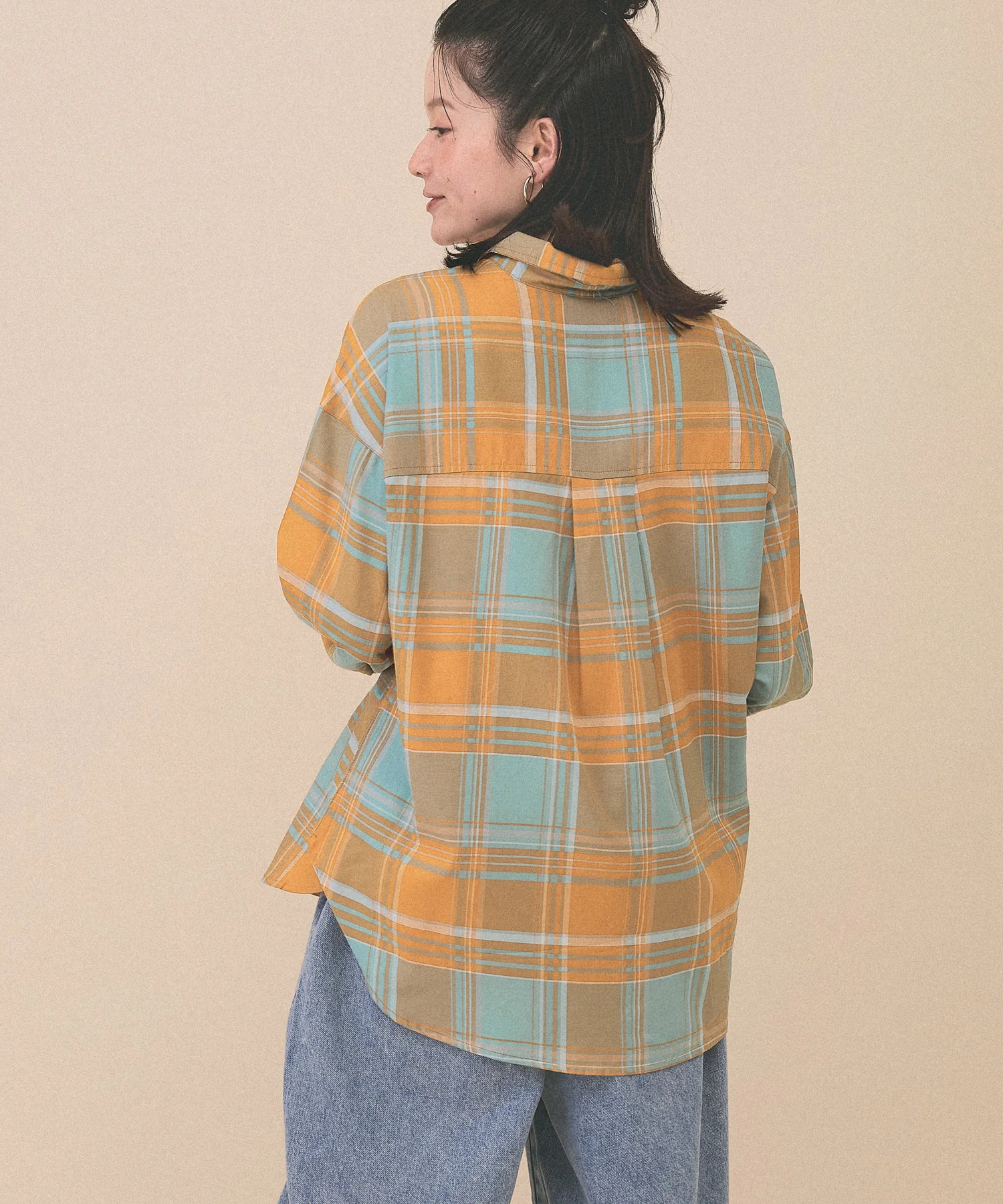 チェックポケ付きシャツチュニック - Image 15
