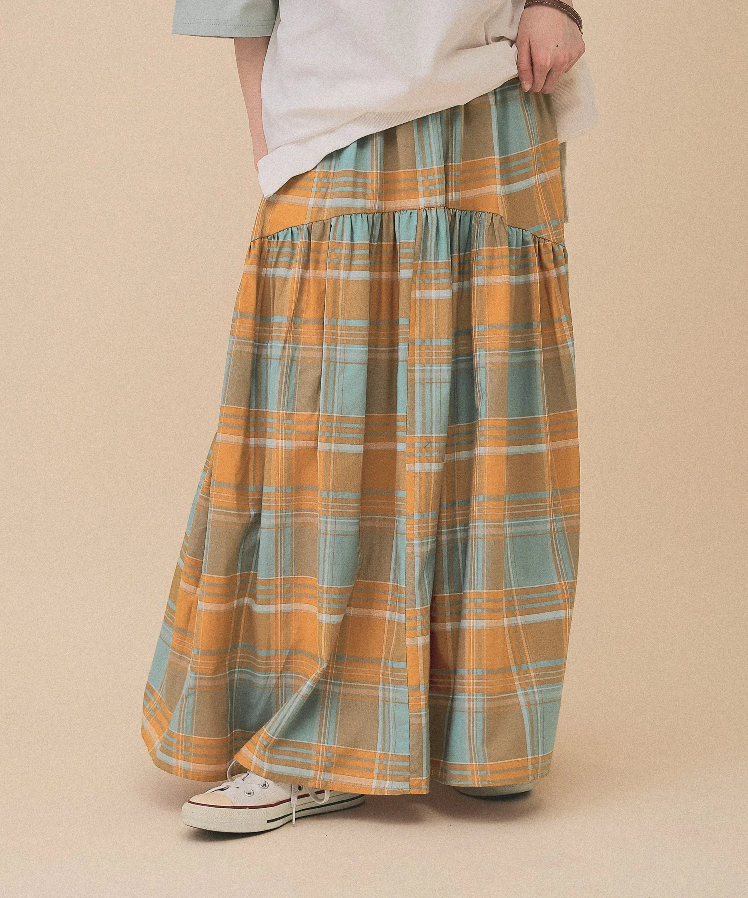 MANYWAY切替ギャザースカート - Image 3