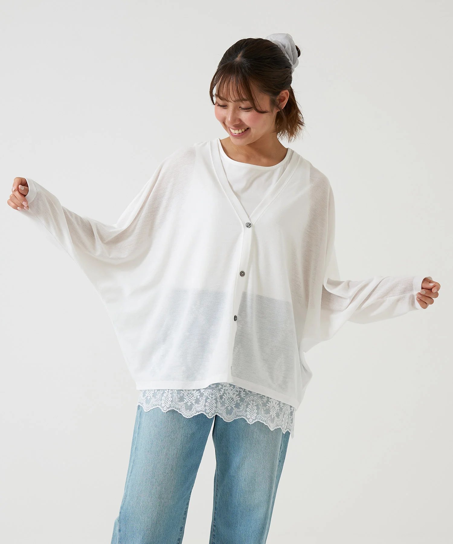 【UVカット】UVドルマンゆったりカーデ - Image 4