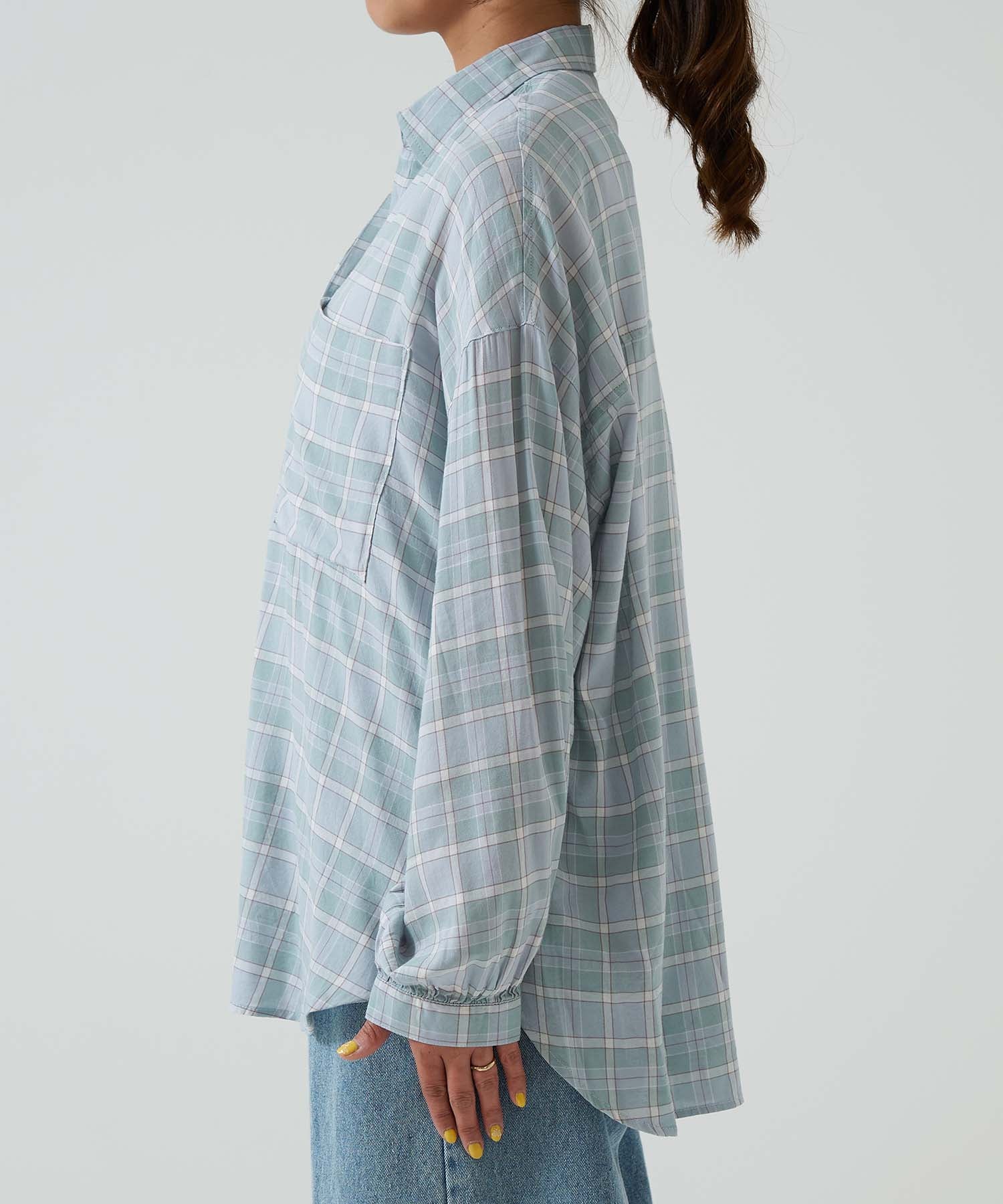 コットンレーヨンビッグシャツ長袖チュニック - Image 15