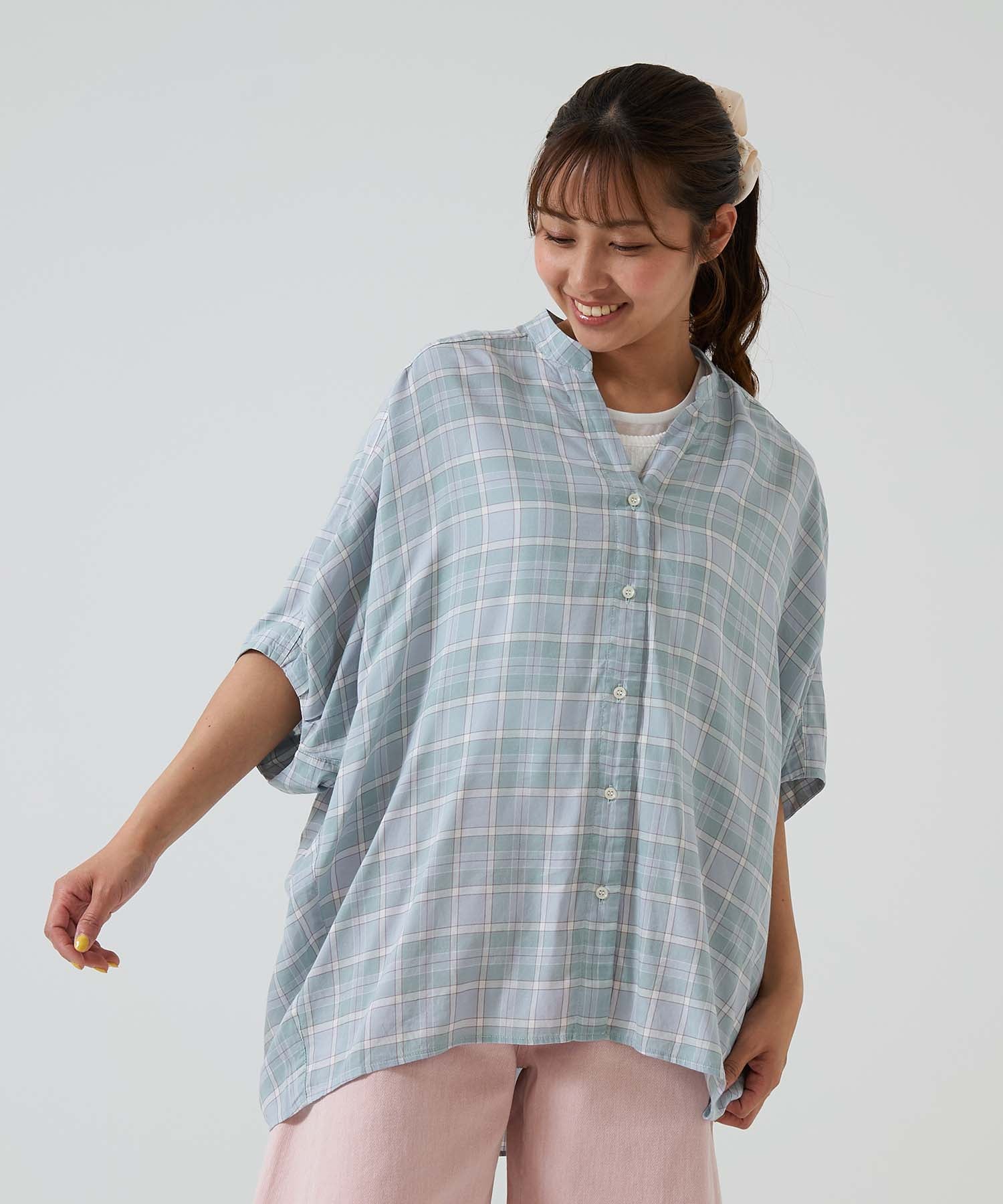 コットンレーヨン袖バルーンドルマンチュニック - Image 11