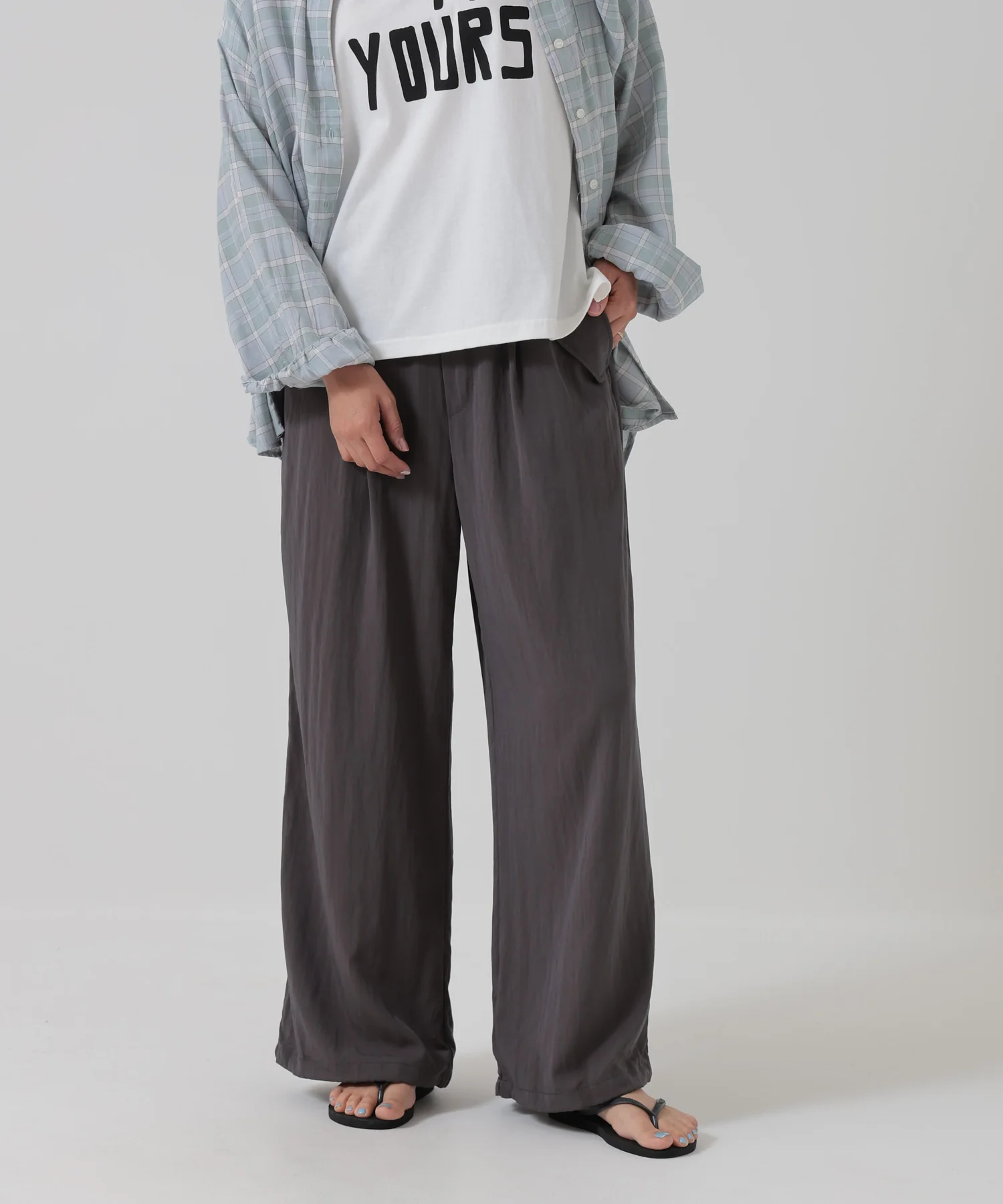 レーヨンナイロンカーゴパンツ - Image 2