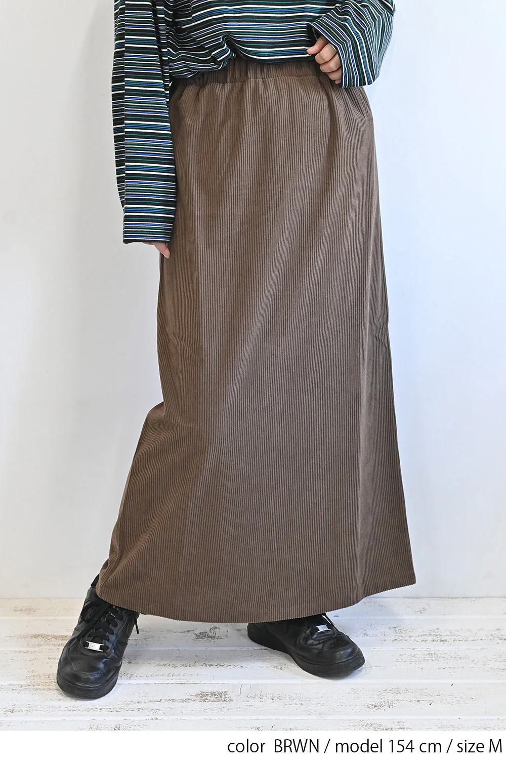 カットコーディロイバックスリットスカート - Image 30
