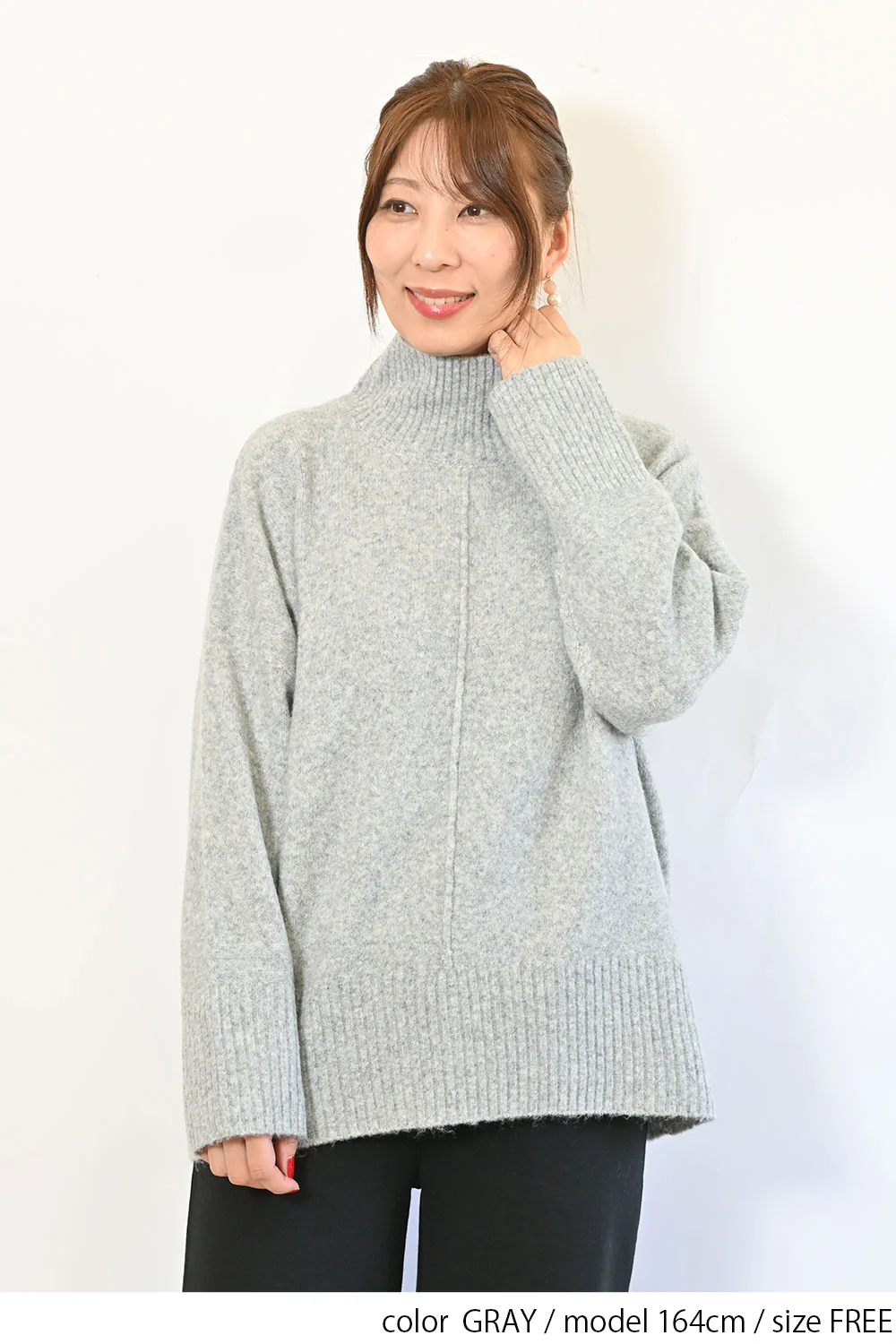モチモチニットハイネックチュニック - Image 18