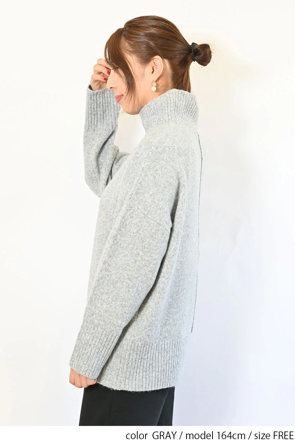 モチモチニットハイネックチュニック - Image 19