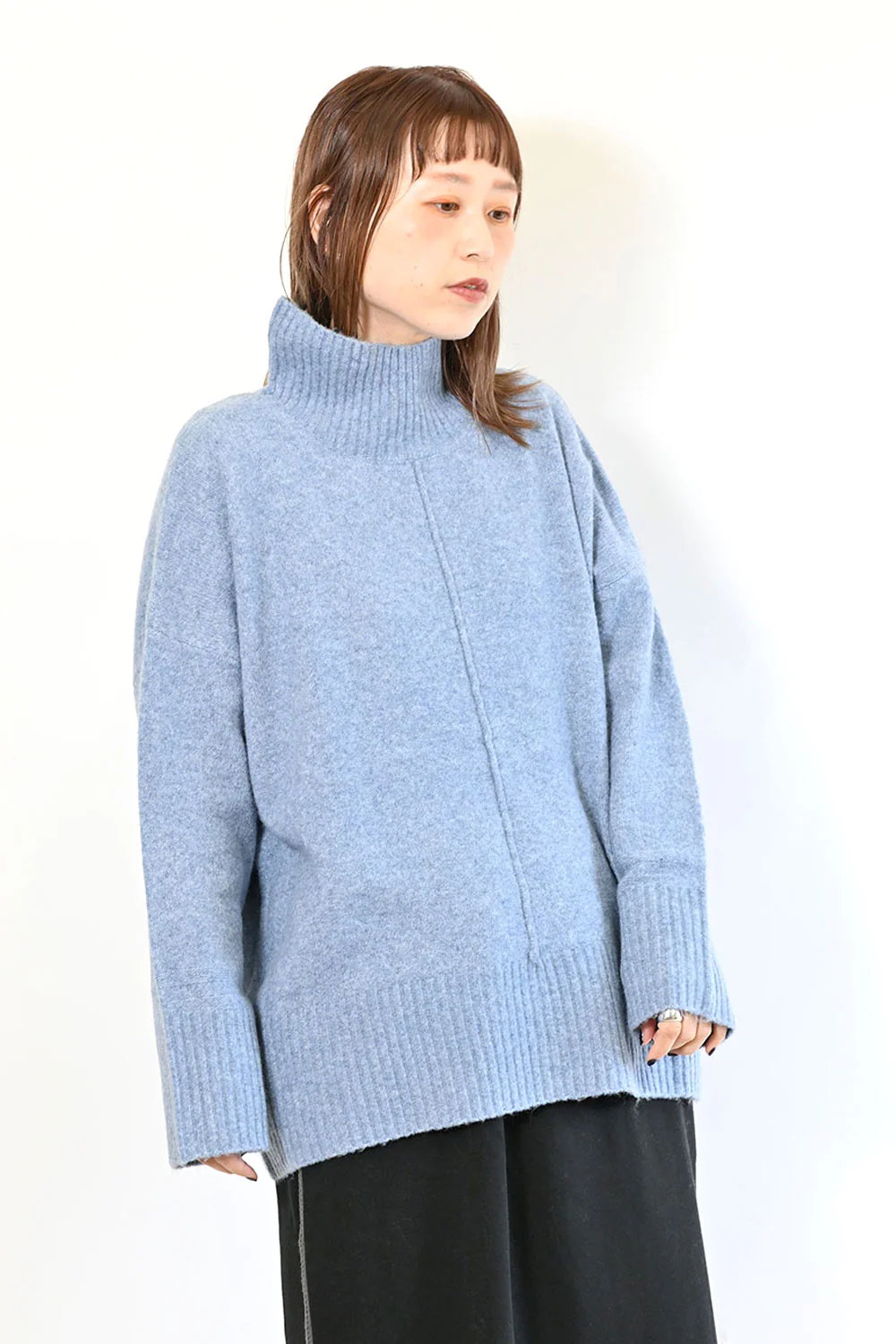 モチモチニットハイネックチュニック - Image 4
