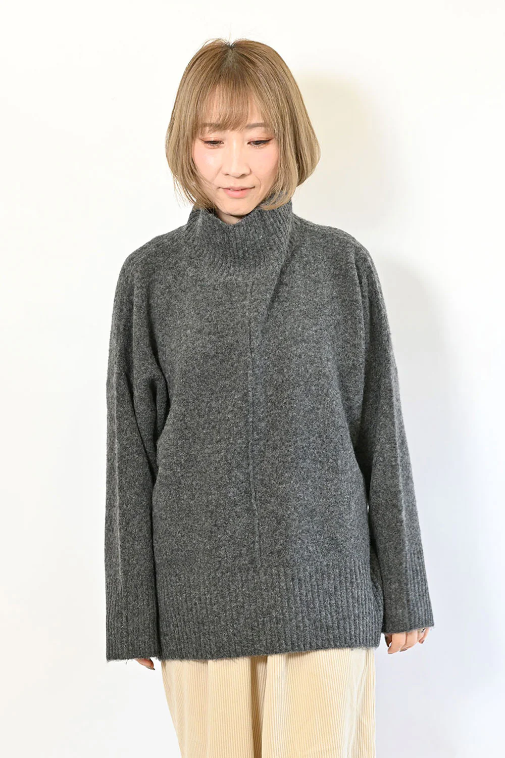 モチモチニットハイネックチュニック - Image 7