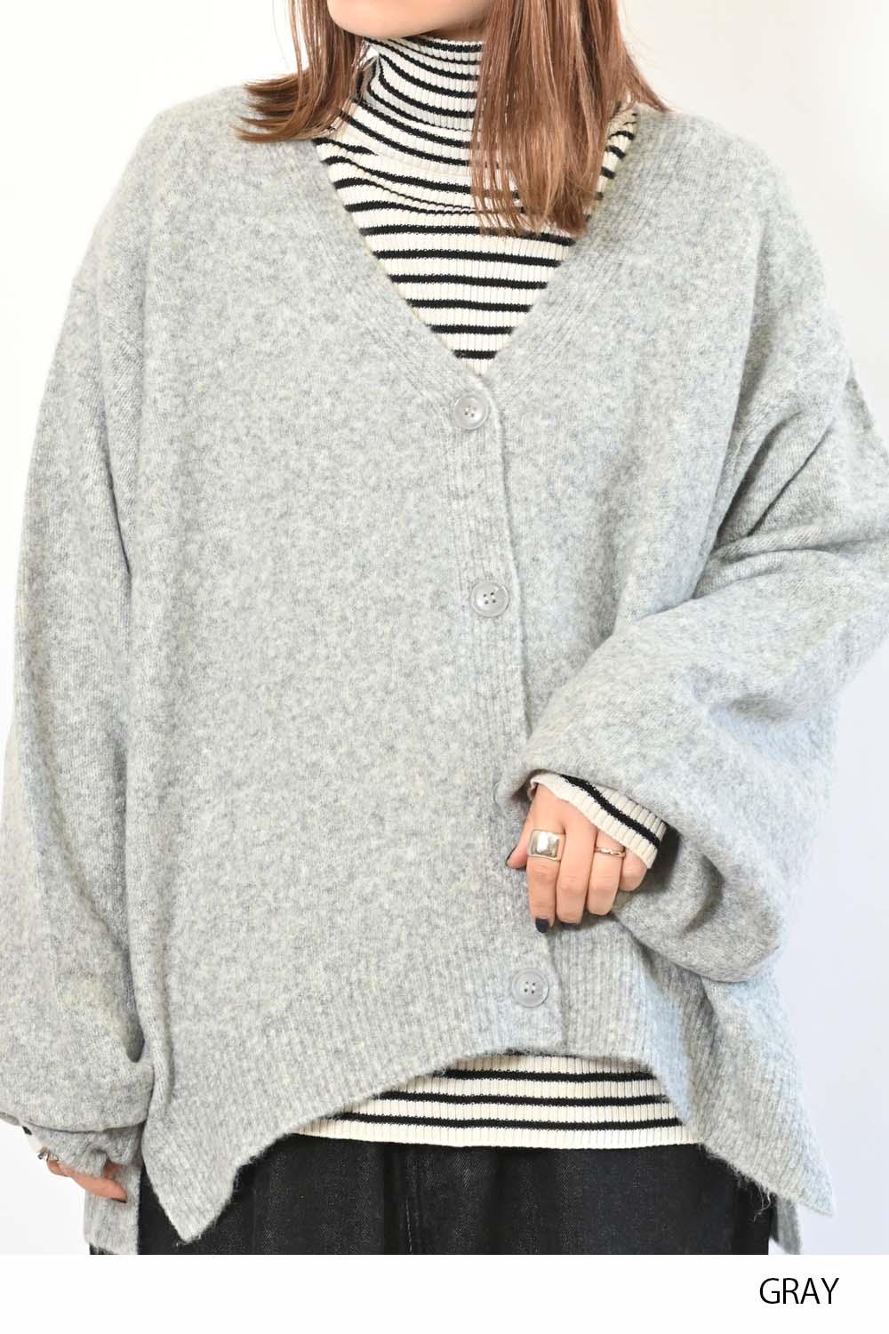 モチモチニット袖ボリュームカーディガン - Image 34