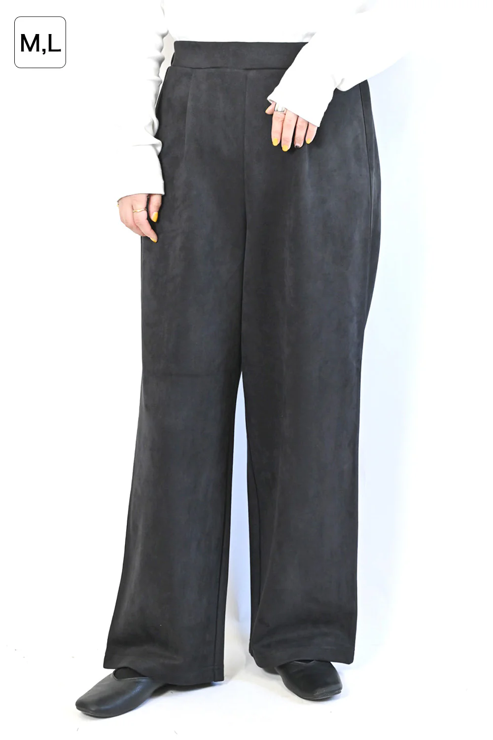 カットスウェードワイドパンツ - Image 5