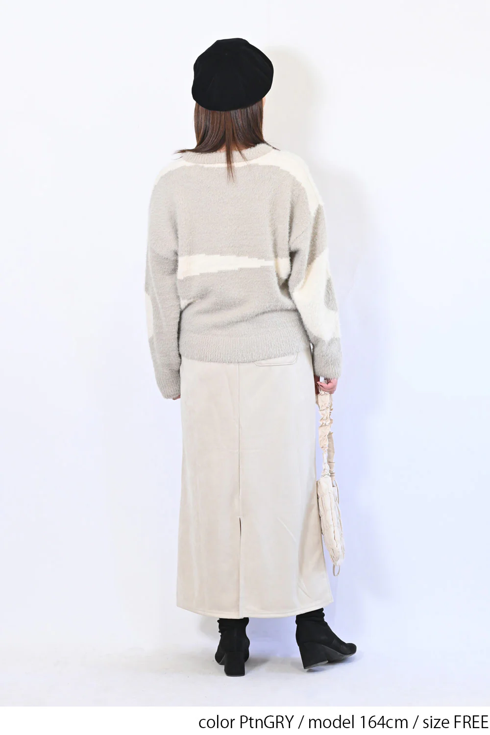 アート柄シャギーニットプルオーバー - Image 12