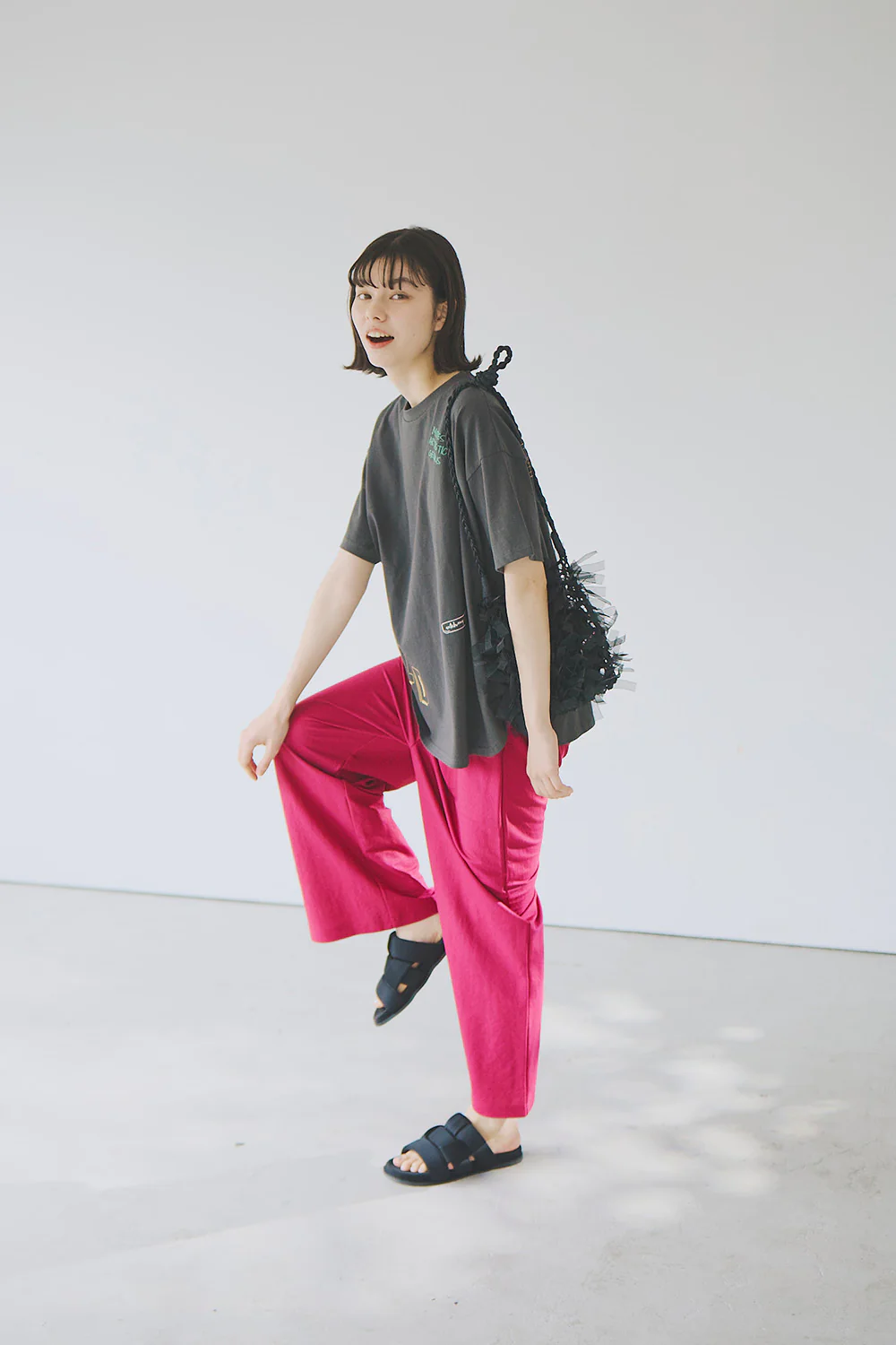 【接触冷感】ベイカーワイドパンツ - Image 7