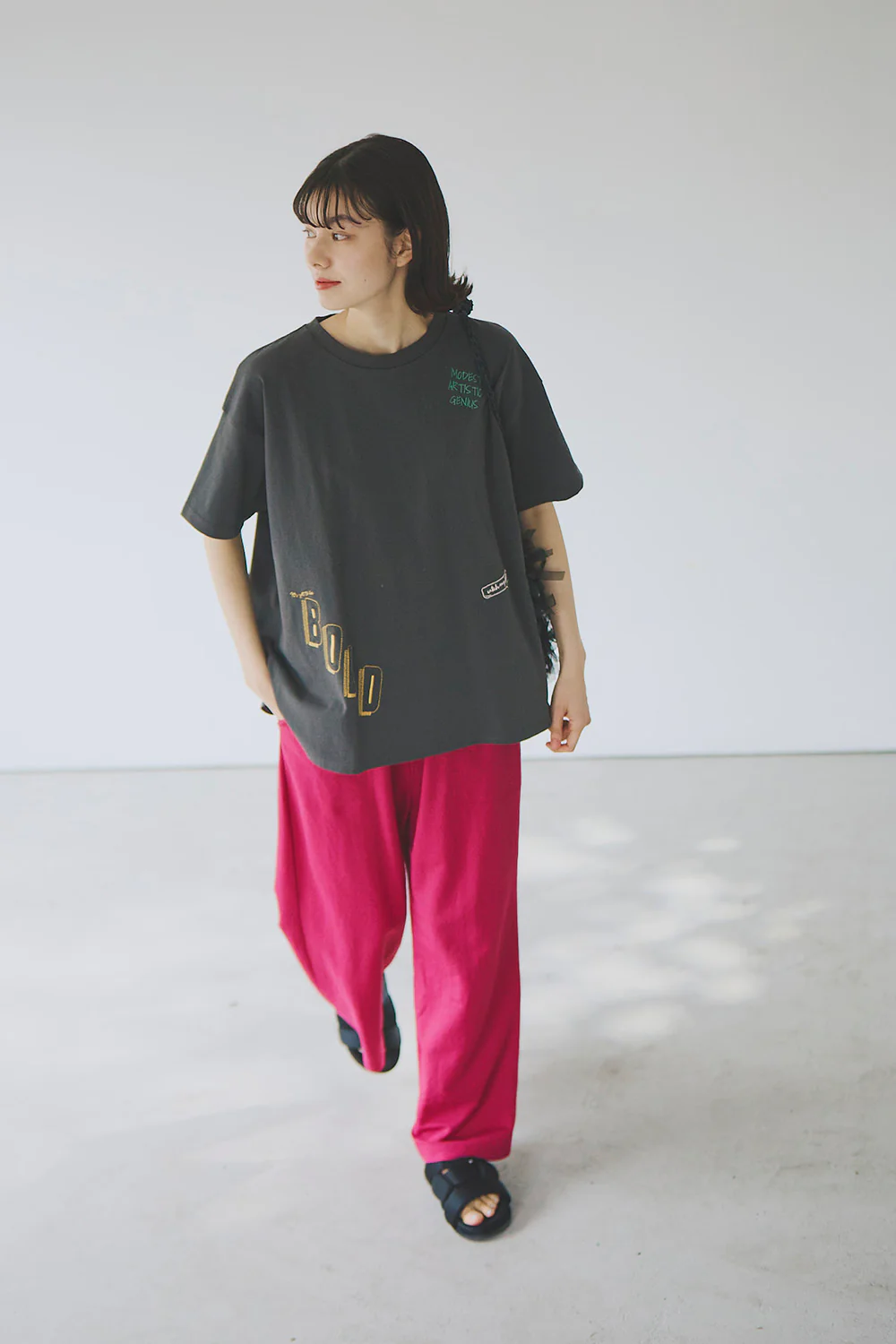 【接触冷感】ベイカーワイドパンツ - Image 8