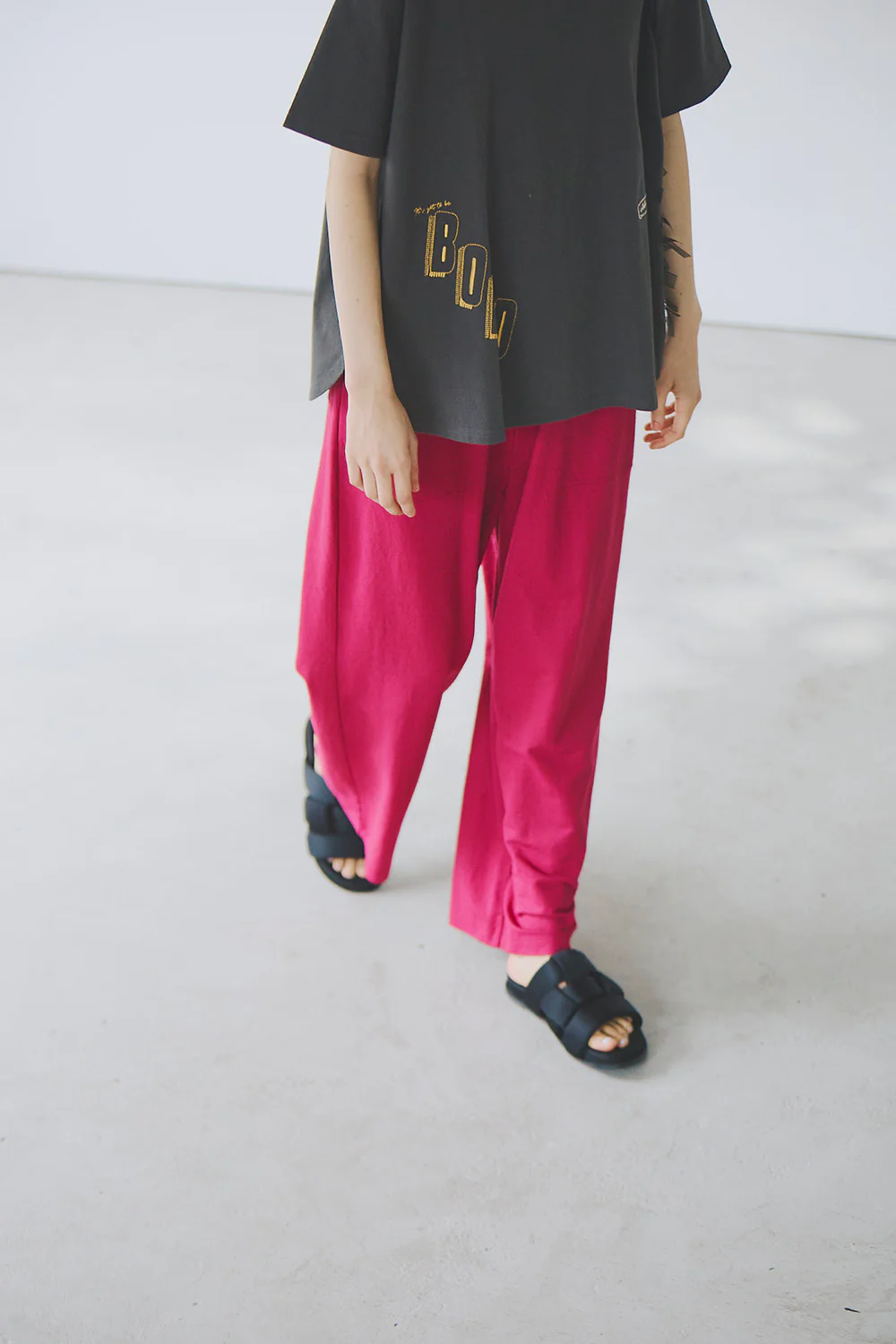 【接触冷感】ベイカーワイドパンツ - Image 9