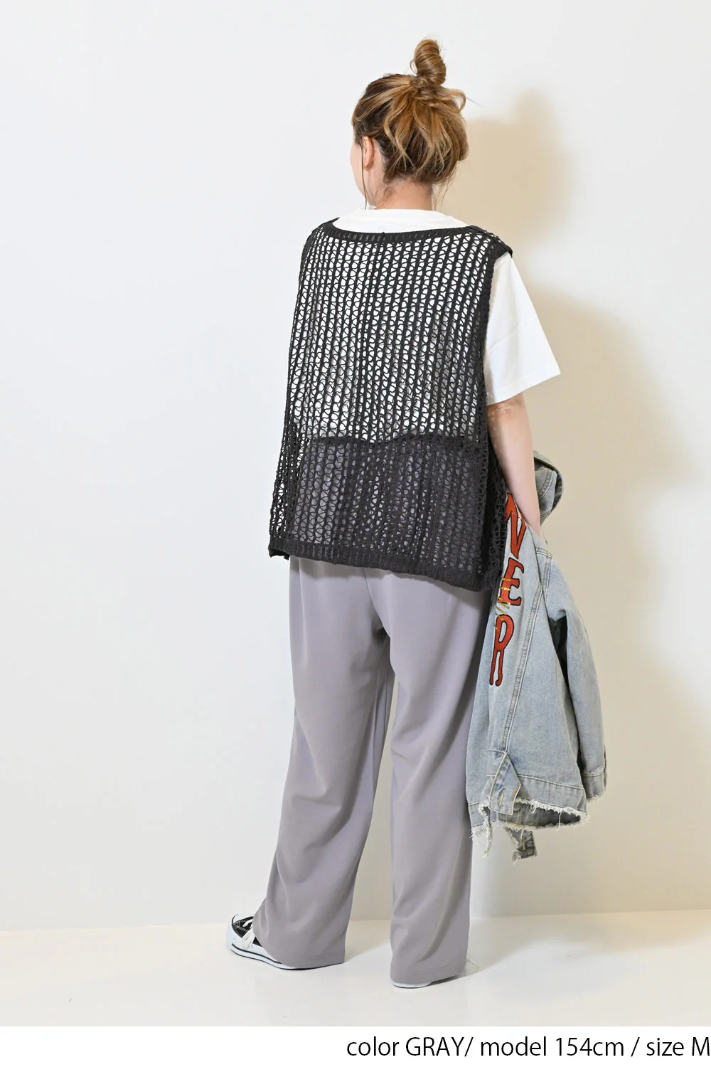 【WEB限定】カットジョーゼットタックワイドパンツ - Image 15