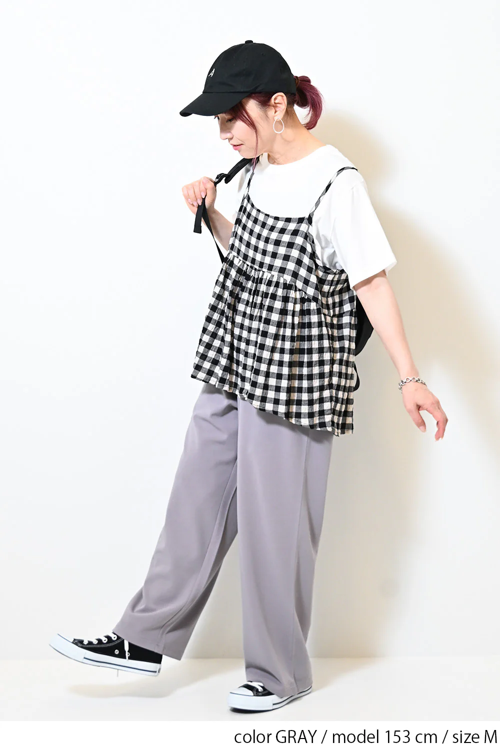 【WEB限定】カットジョーゼットタックワイドパンツ - Image 19