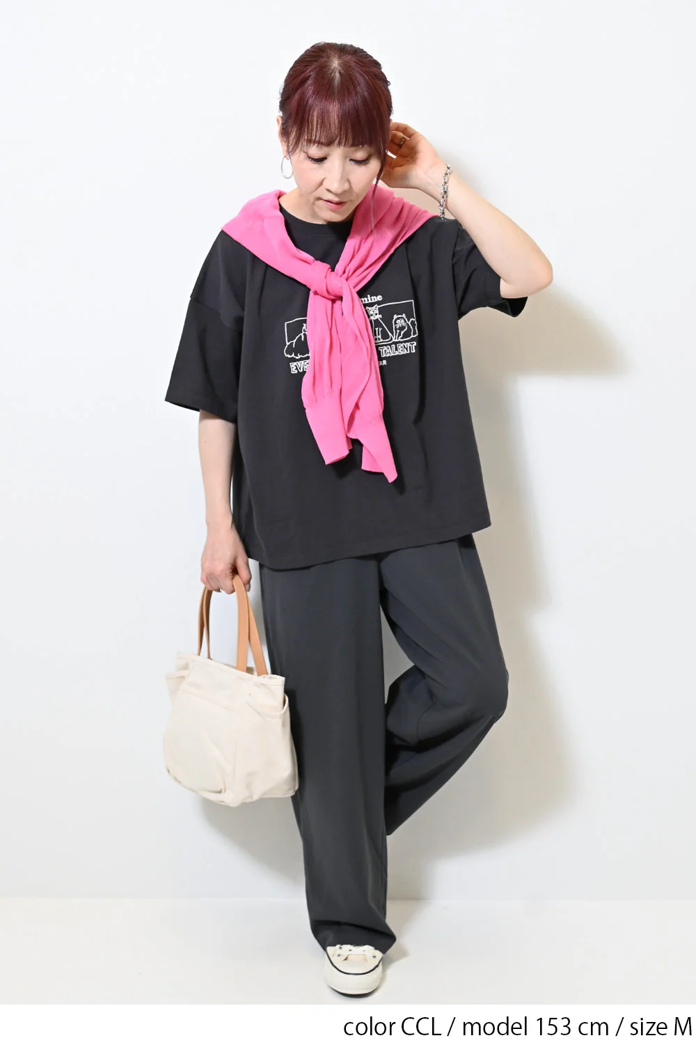 【WEB限定】カットジョーゼットタックワイドパンツ - Image 21