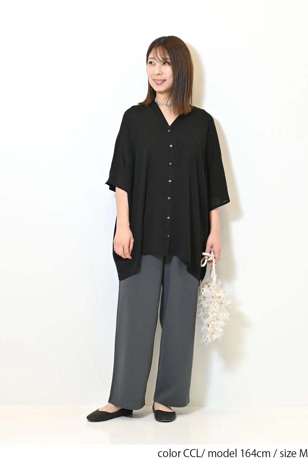 【WEB限定】カットジョーゼットタックワイドパンツ - Image 22