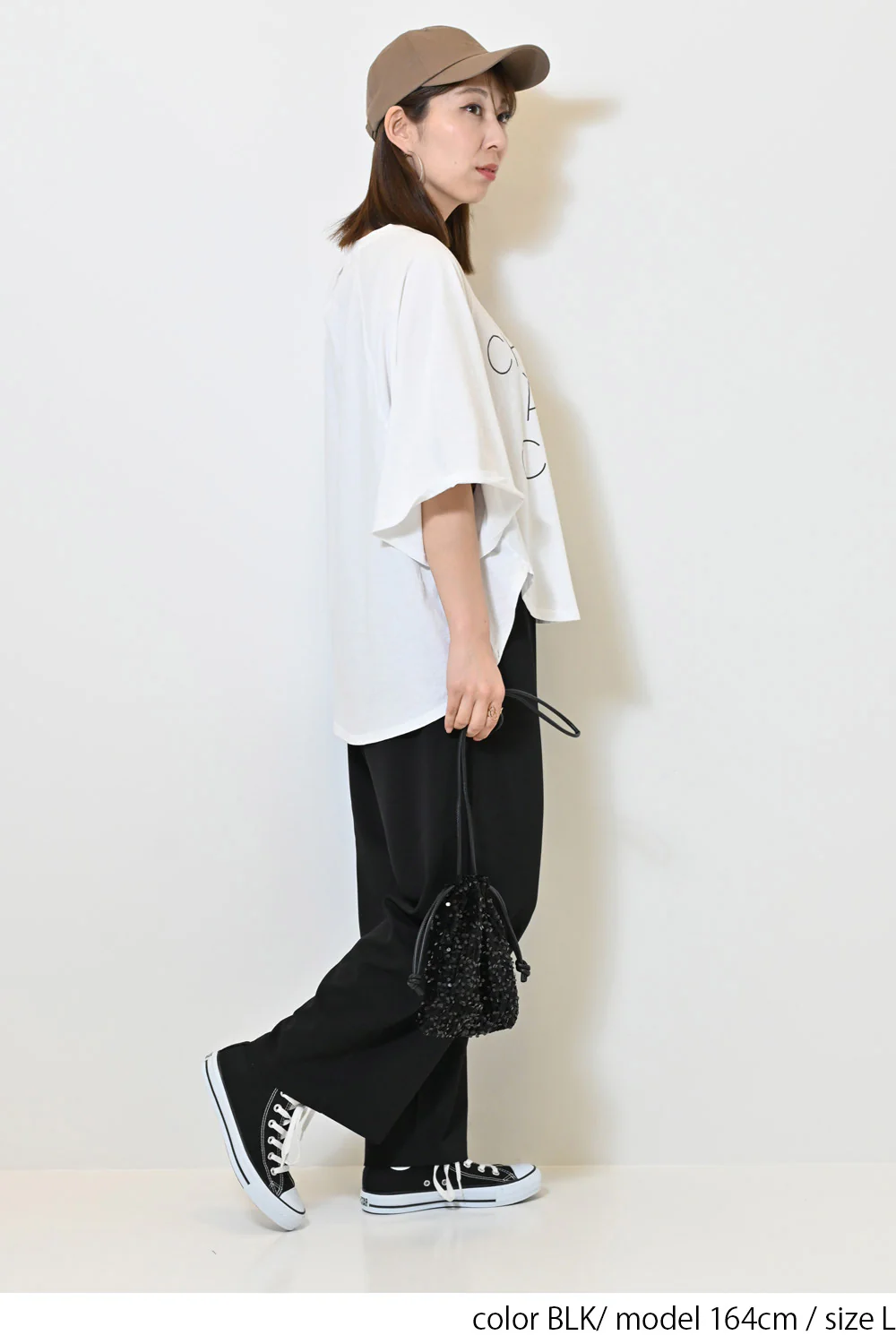 【WEB限定】カットジョーゼットタックワイドパンツ - Image 8